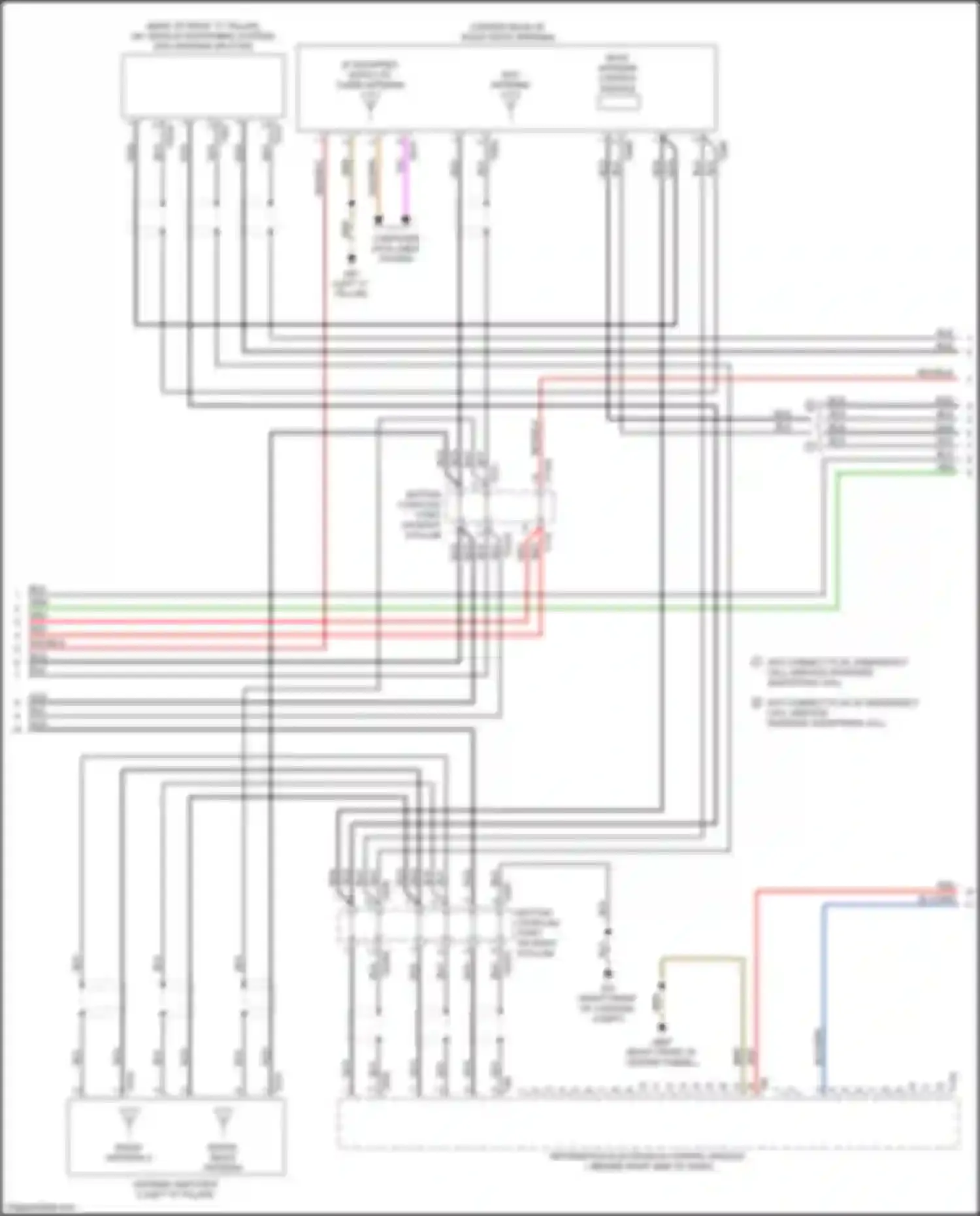 Wiring diagram gps antenna for Audi A8 D5 (2017-2022) (4 of 10)