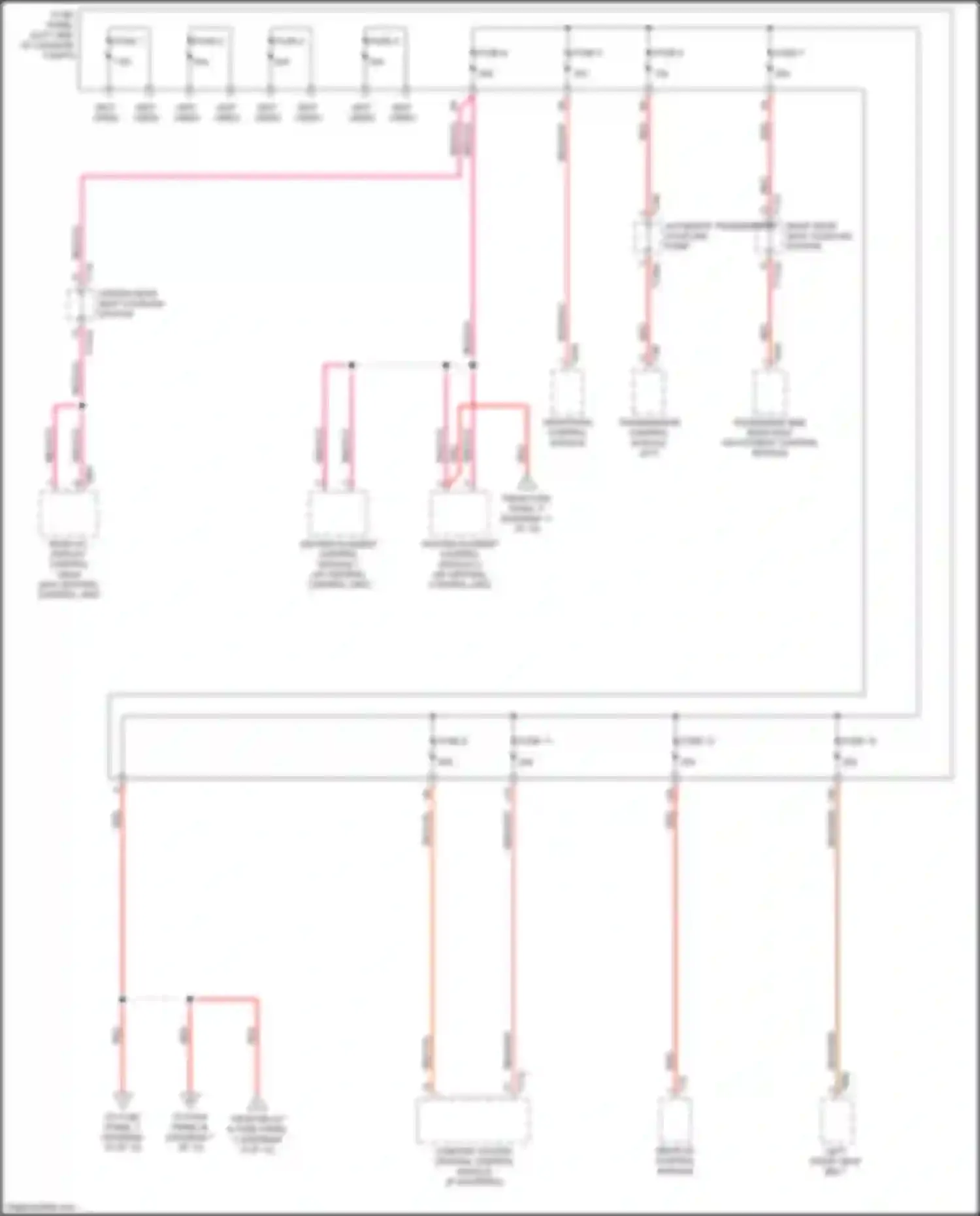 Wiring diagram heating element control module 1 for Audi A8 D5 (2017-2022) (5 of 8)