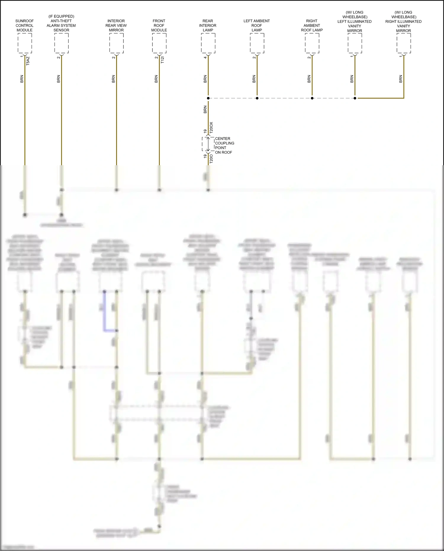 Audi A8 D5 (2017-2022) interior rear view mirror wiring diagram  (2 of 5)