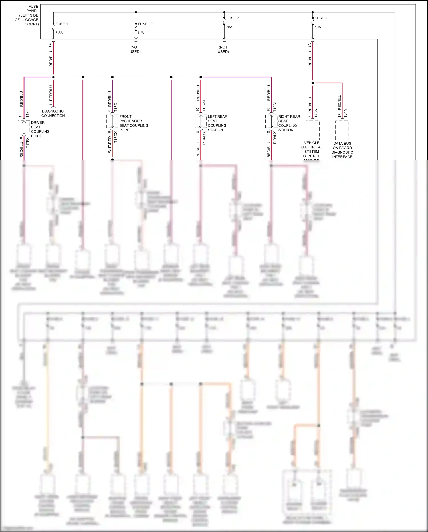 Audi A8 D5 (2017-2022) interior rear view mirror wiring diagram  (4 of 5)
