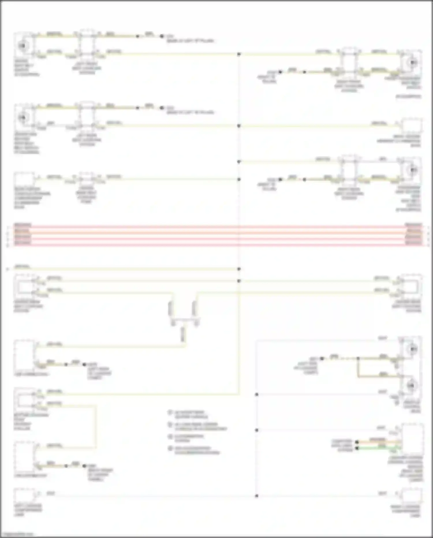 Wiring diagram left luggage compartment lamp for Audi A8 D5 (2017-2022) (3 of 3)