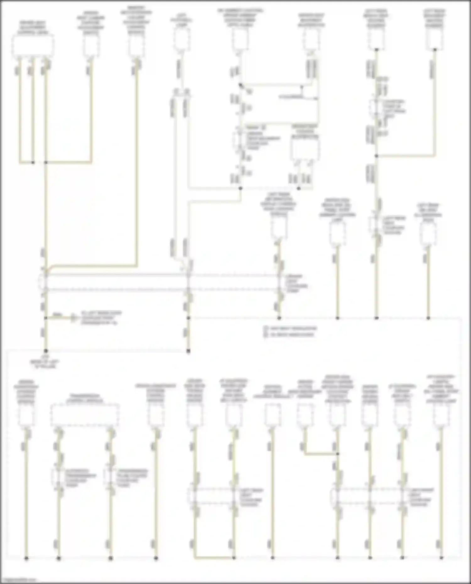 Wiring diagram left rear backrest heating element for Audi A8 D5 (2017-2022) (1 of 8)