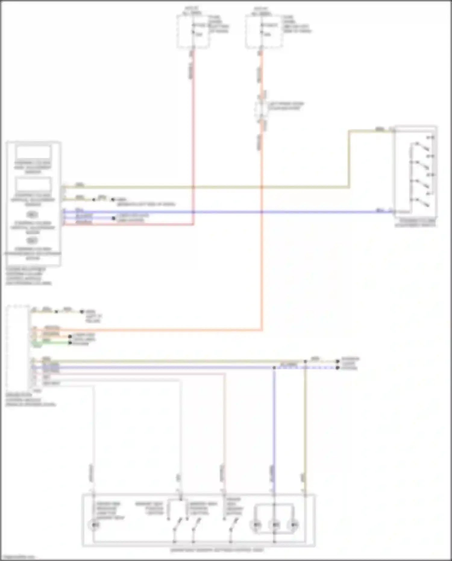 Wiring diagram memory seat position 2 button for Audi A8 D5 (2017-2022) (8 of 8)
