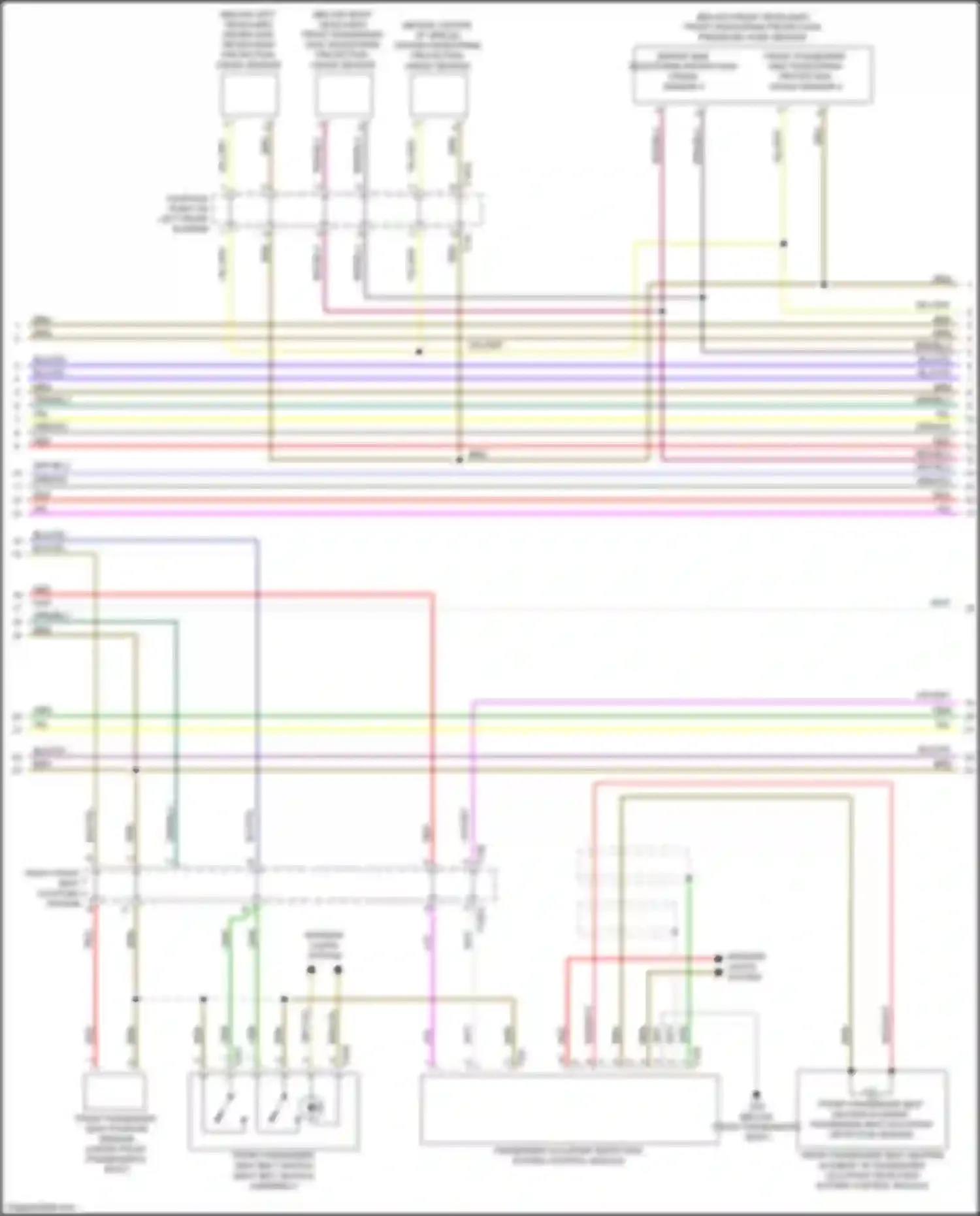 Wiring diagram passenger occupant detection system control module for Audi A8 D5 (2017-2022) (2 of 2)