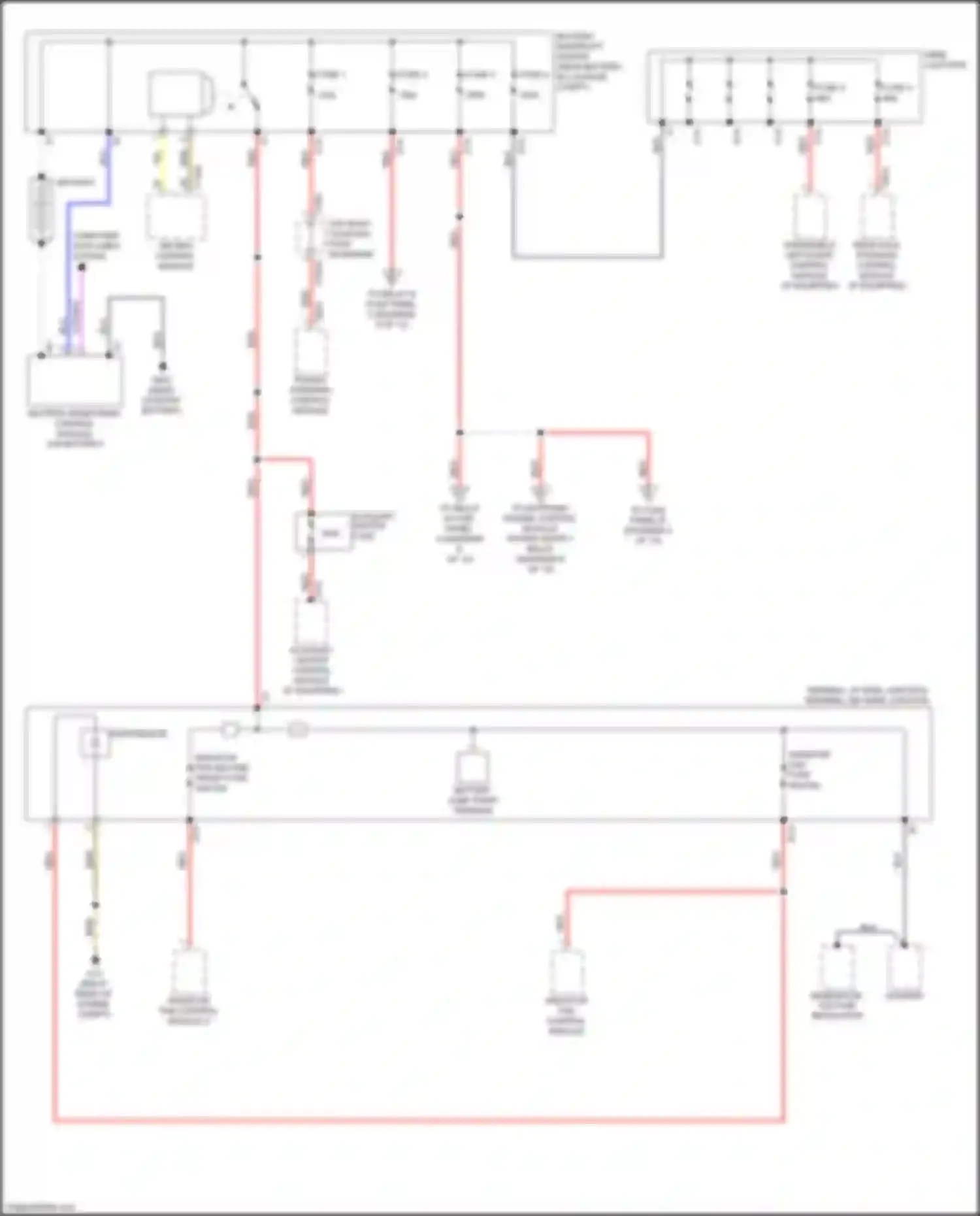 Wiring diagram radiator fan second speed fuse for Audi A8 D5 (2017-2022) (5 of 5)
