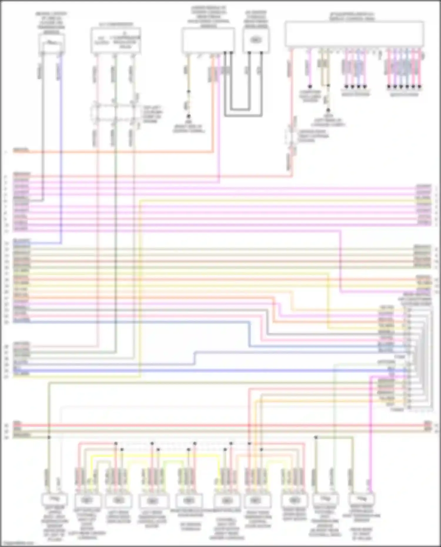 Wiring diagram rear fresh air blower control module for Audi A8 D5 (2017-2022) (2 of 5)