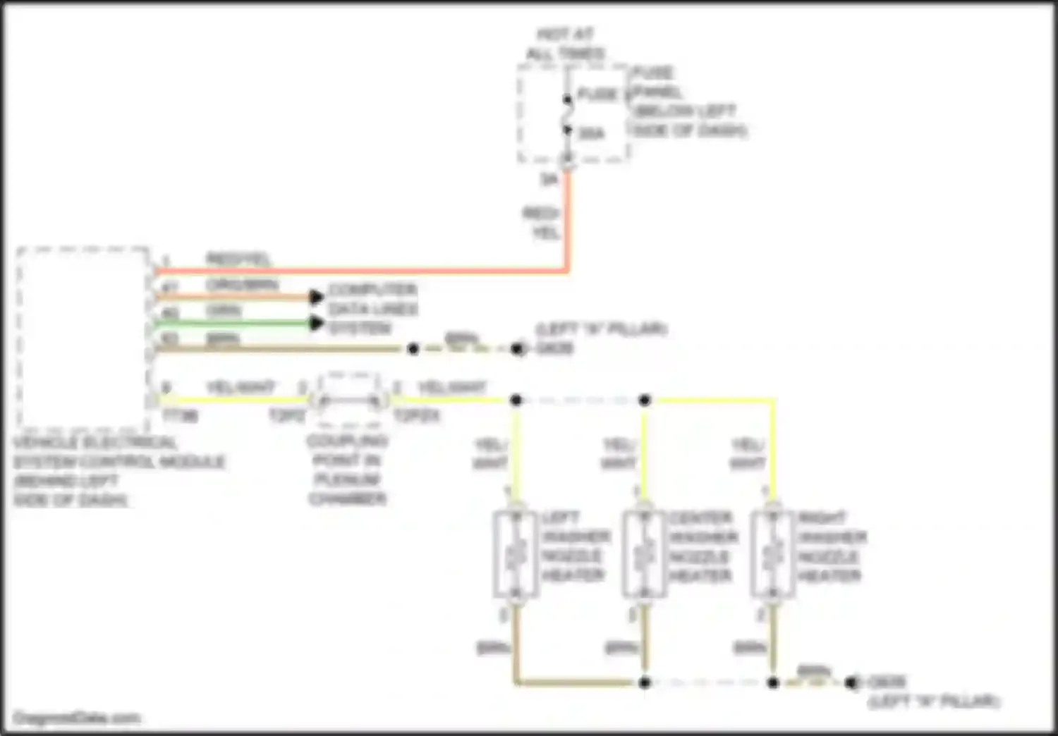 Wiring diagram red/yel for Audi A8 D5 (2017-2022) (3 of 101)