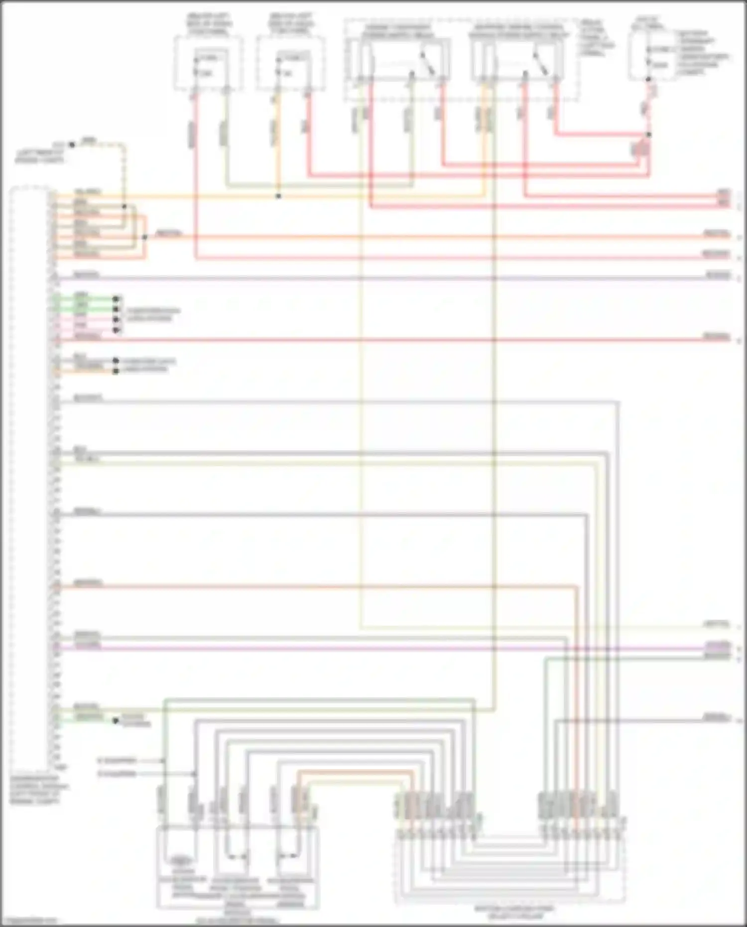 Wiring diagram relay & fuse panel 2 for Audi A8 D5 (2017-2022) (6 of 6)