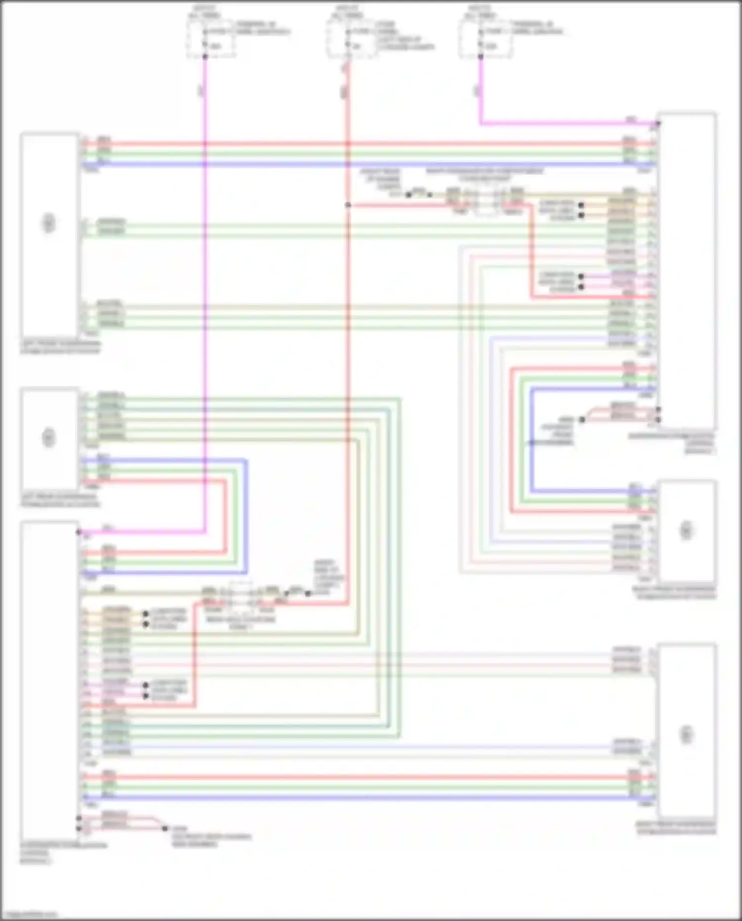 Wiring diagram right engine/motor compartment coupling point for Audi A8 D5 (2017-2022) (1 of 2)