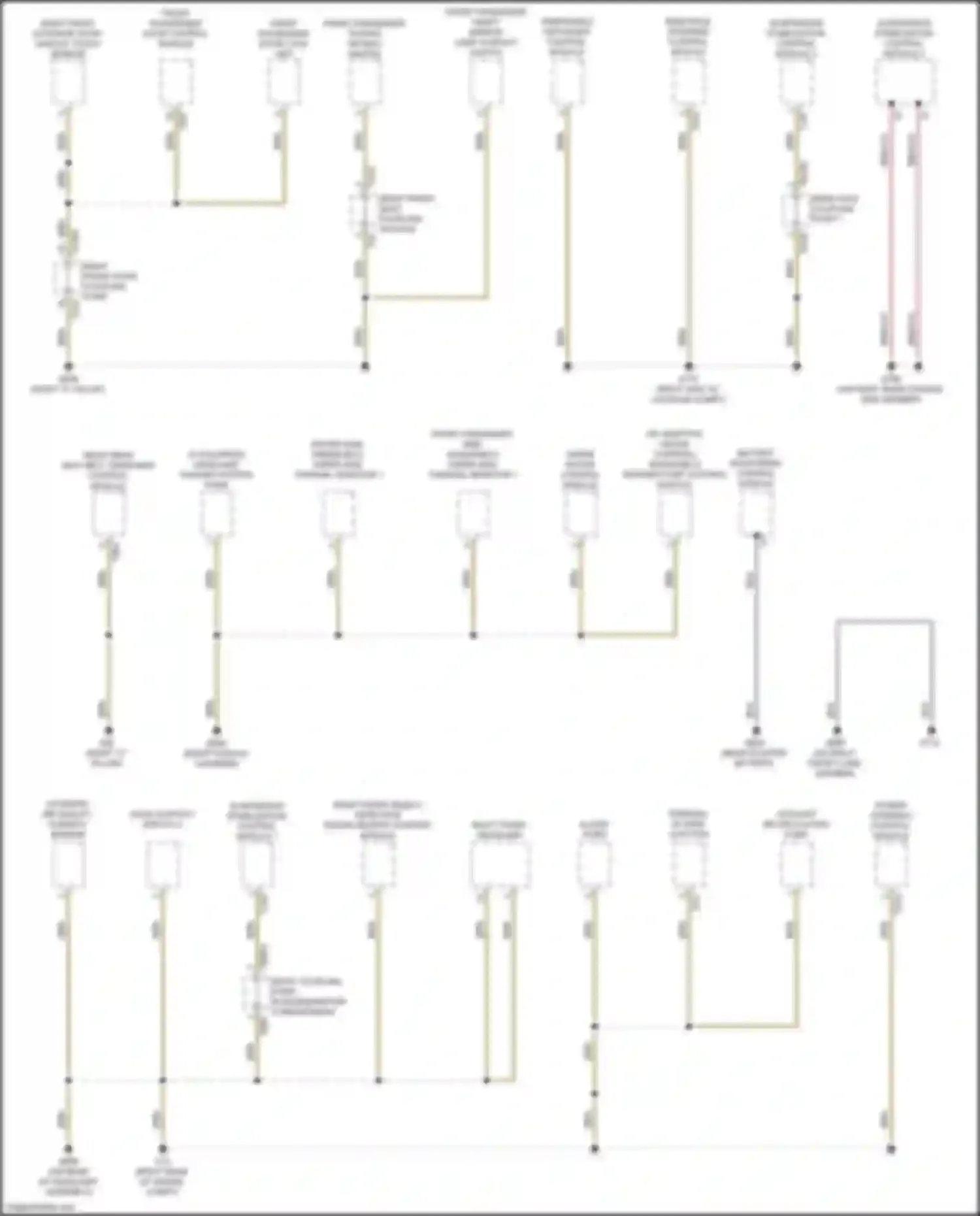 Wiring diagram right front object detection radar sensor control module for Audi A8 D5 (2017-2022) (2 of 4)