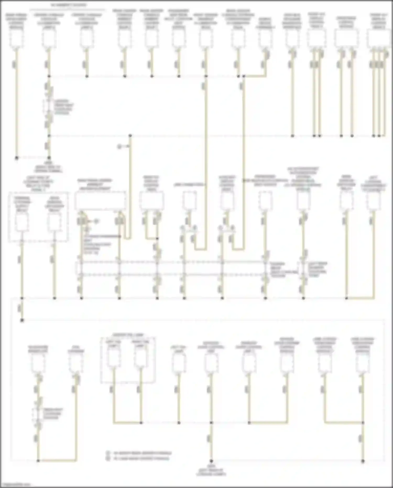 Wiring diagram right rear center armrest heating element for Audi A8 D5 (2017-2022) (1 of 7)