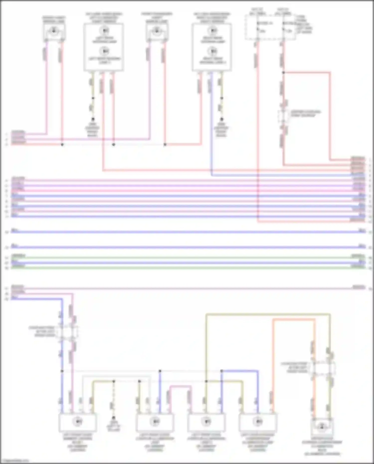 Wiring diagram right rear interior lamp for Audi A8 D5 (2017-2022) (1 of 1)