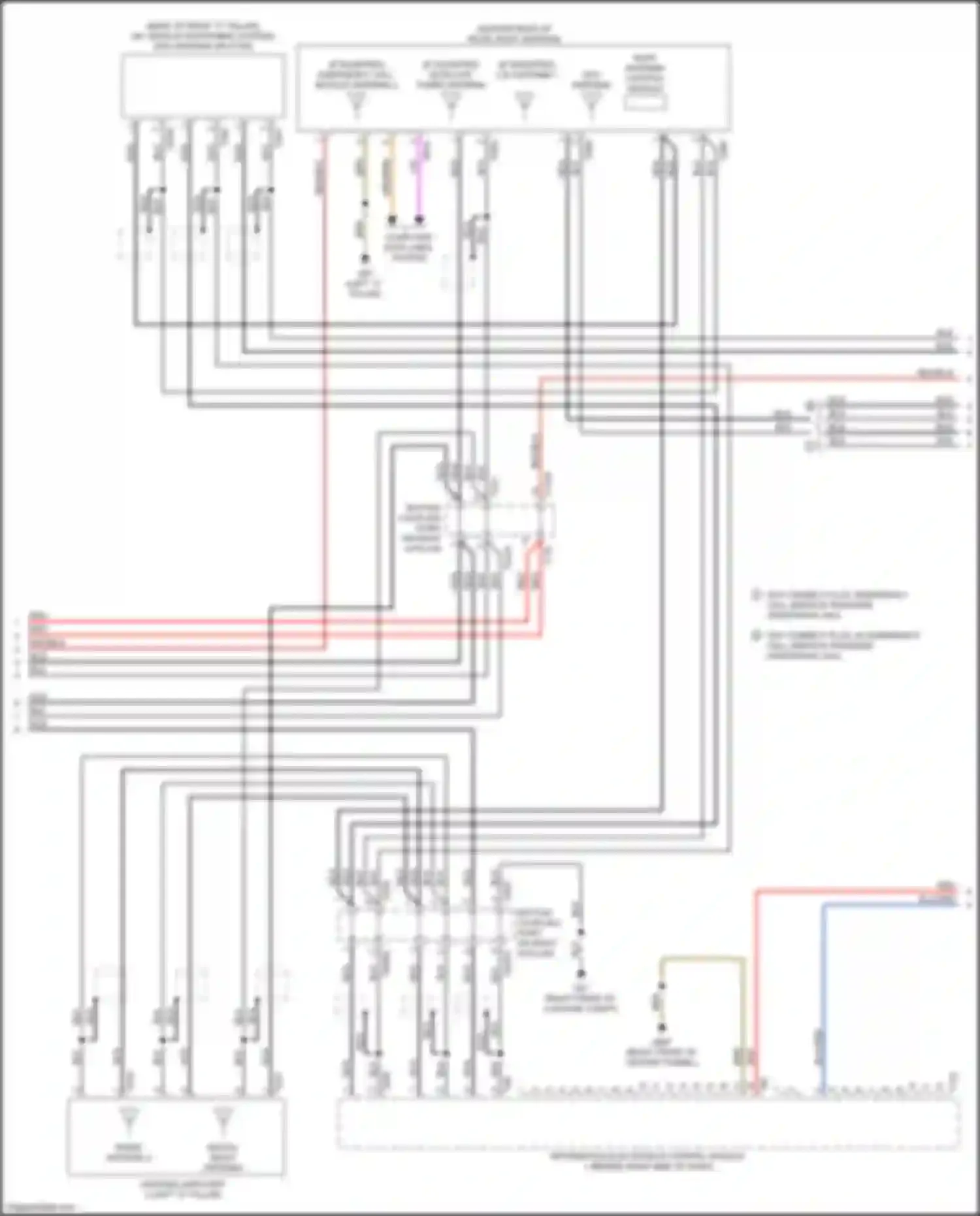Wiring diagram roof antenna control module for Audi A8 D5 (2017-2022) (3 of 8)