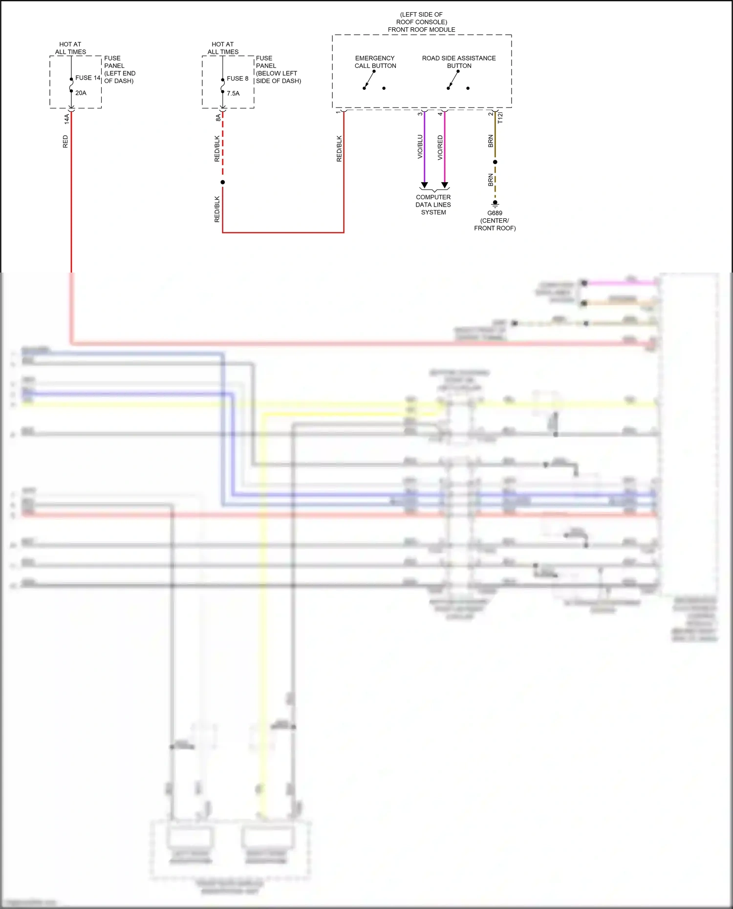 Audi A8 D5 (2017-2022) vio wiring diagram  (71 of 84)