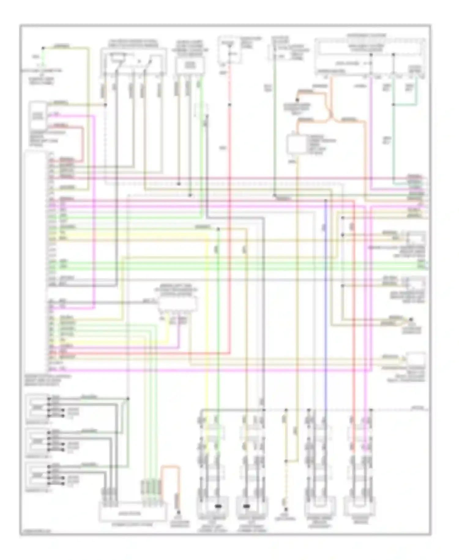 Cabriolet Audi I (1991-2000): Wiring diagram engine performance 2.8l (1 of 2)