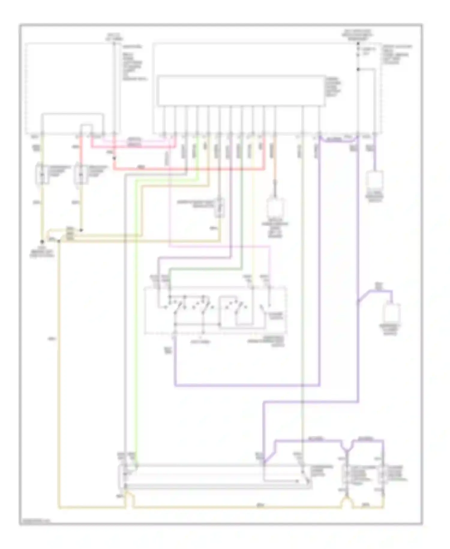 Cabriolet Audi I (1991-2000): Wiper/washer circuit
