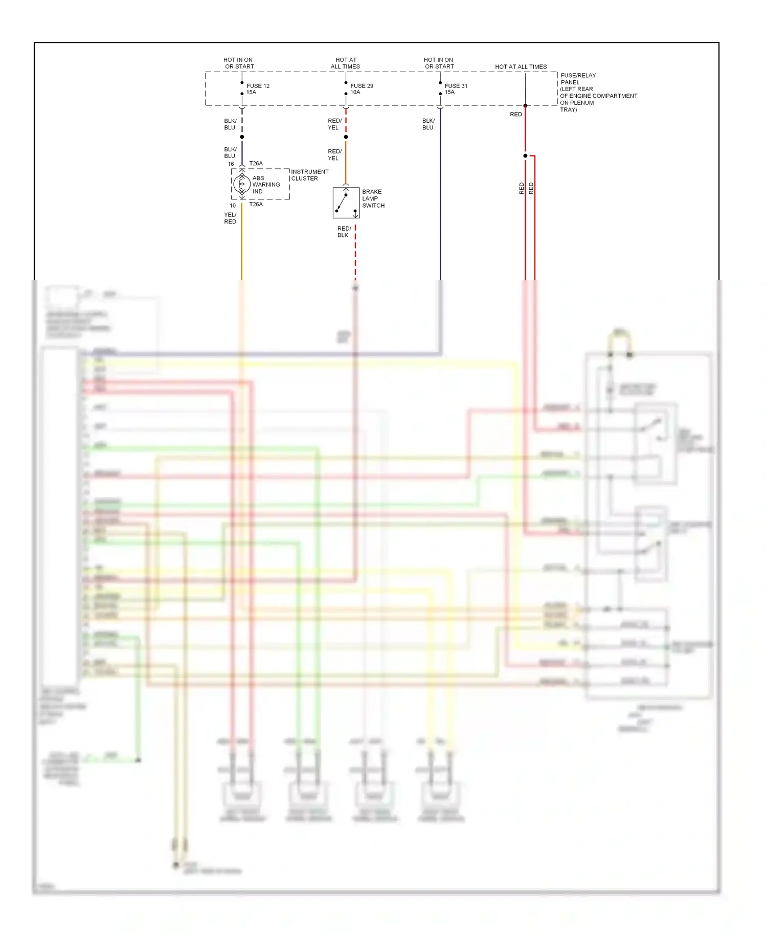 Wiring diagram fuse 31 for Audi Cabriolet I (1991-2000) (1 of 1)