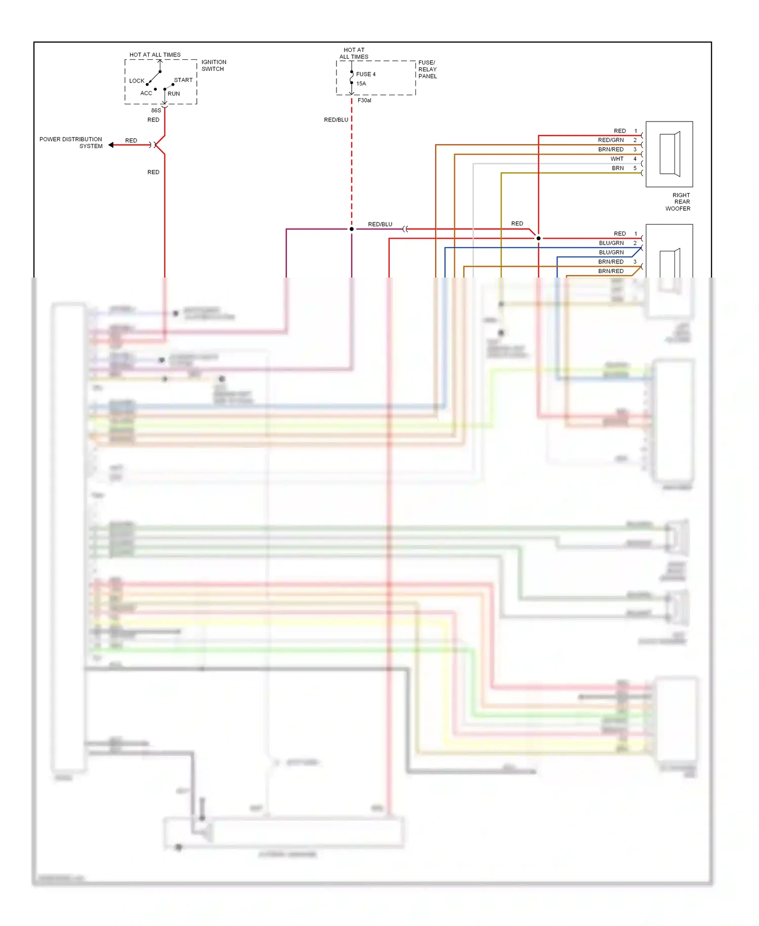 Wiring diagram grn for Audi Cabriolet I (1991-2000) (20 of 25)