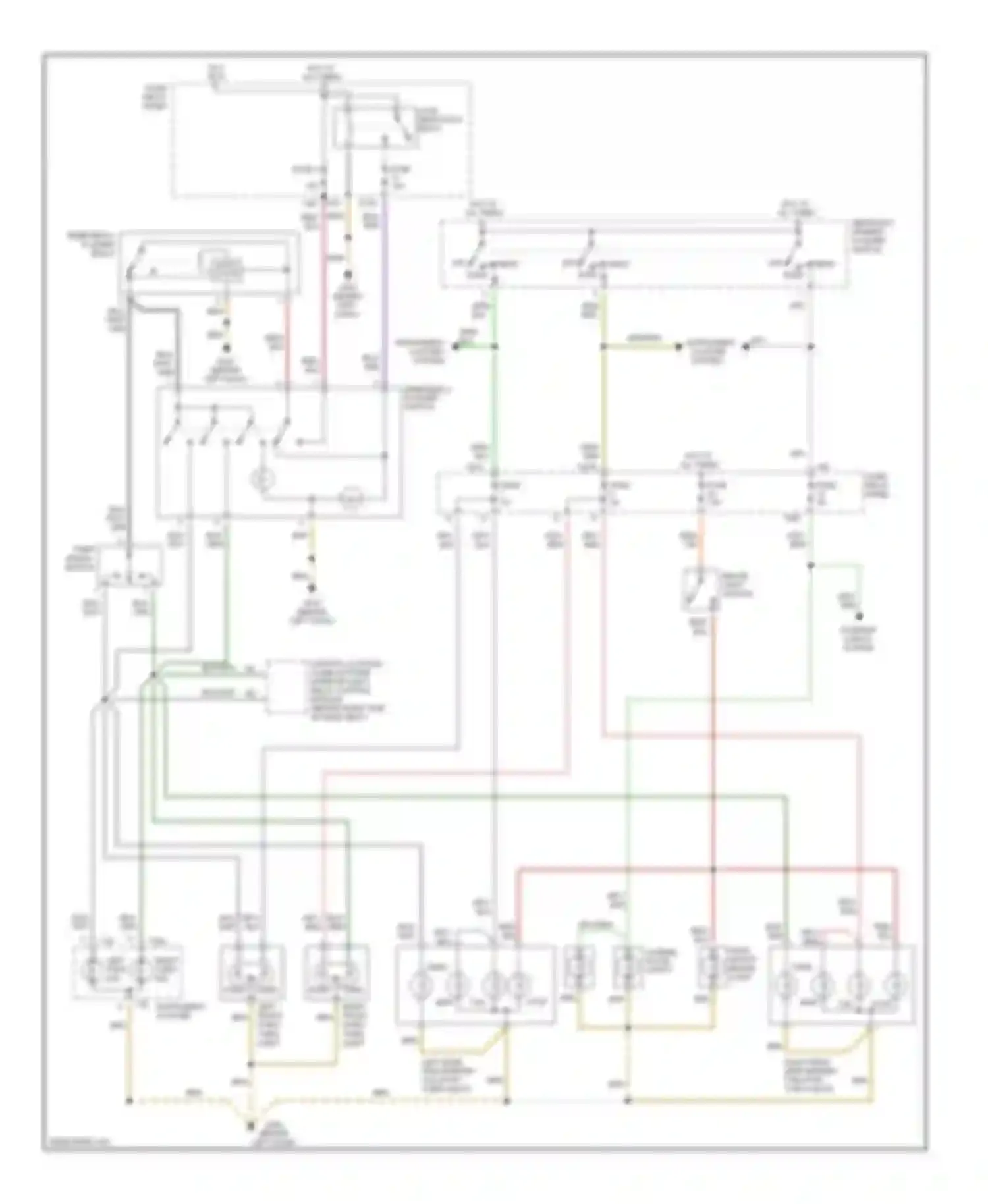Wiring diagram load reduction relay for Audi Cabriolet I (1991-2000)