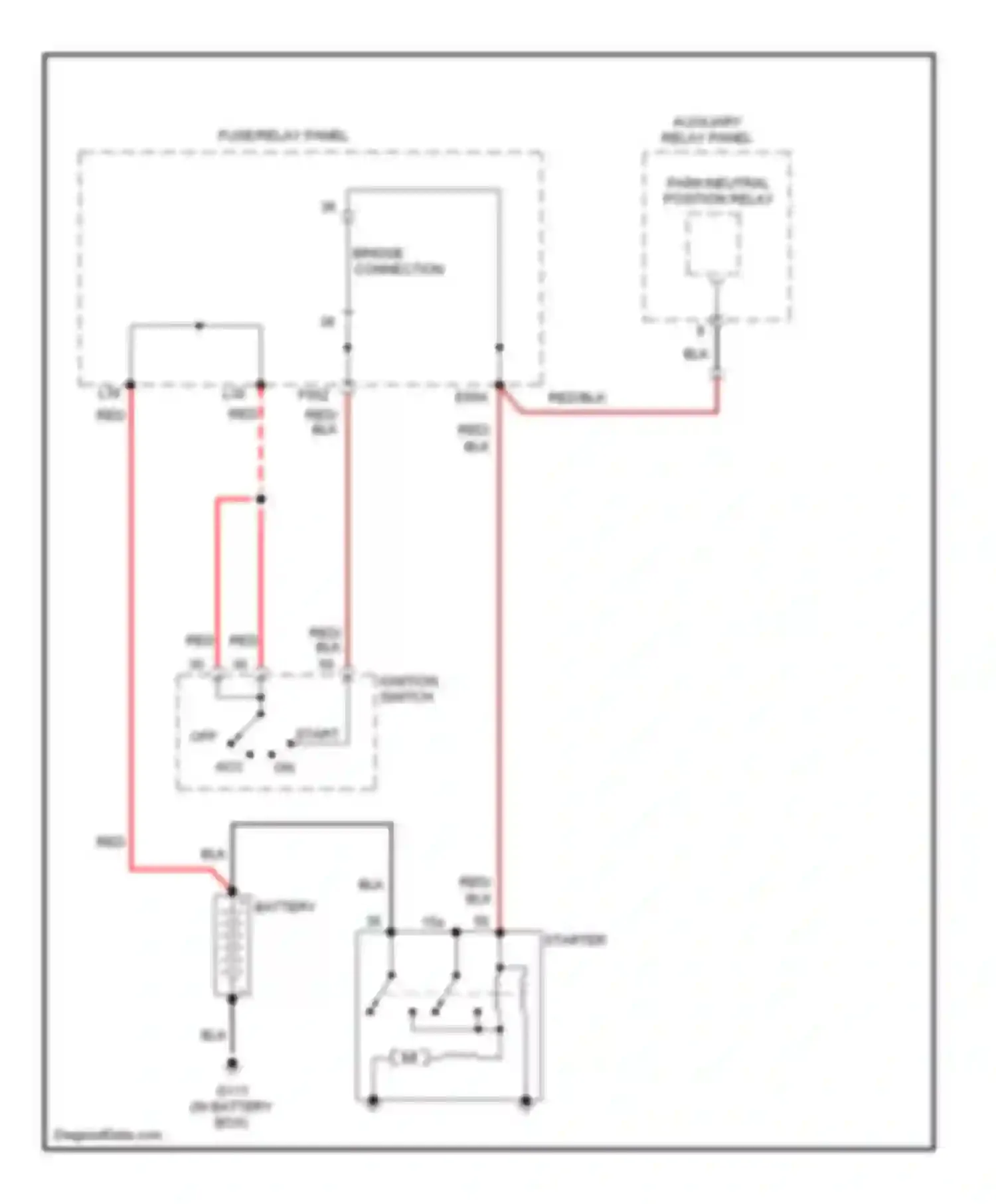 Wiring diagram ignition switch for Audi Cabriolet I (1991-2000) (8 of 10)