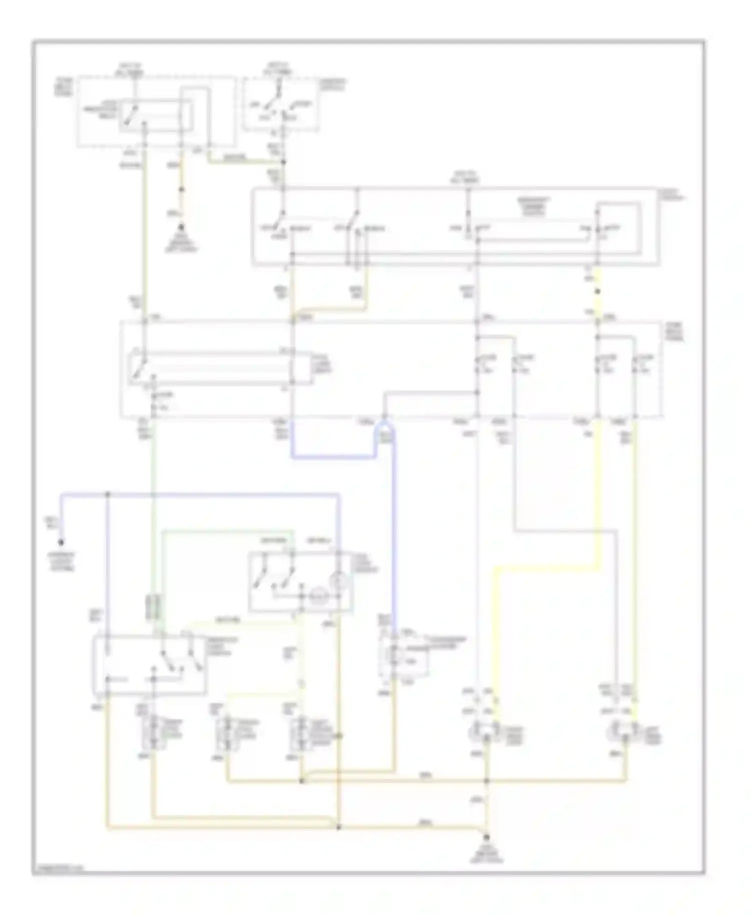 Wiring diagram light switch for Audi Cabriolet I (1991-2000) (1 of 4)