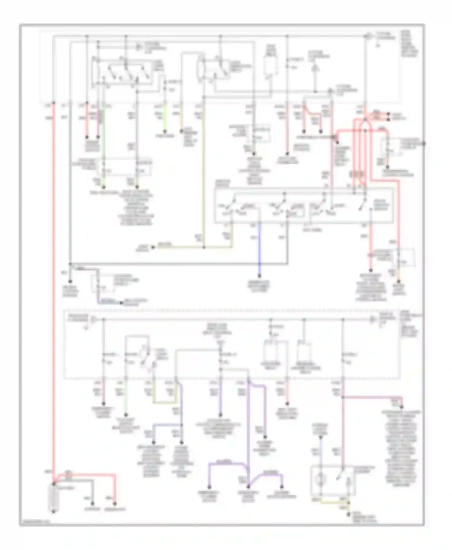 Wiring diagram fog light relay fuse 1 for Audi Cabriolet I (1991-2000)