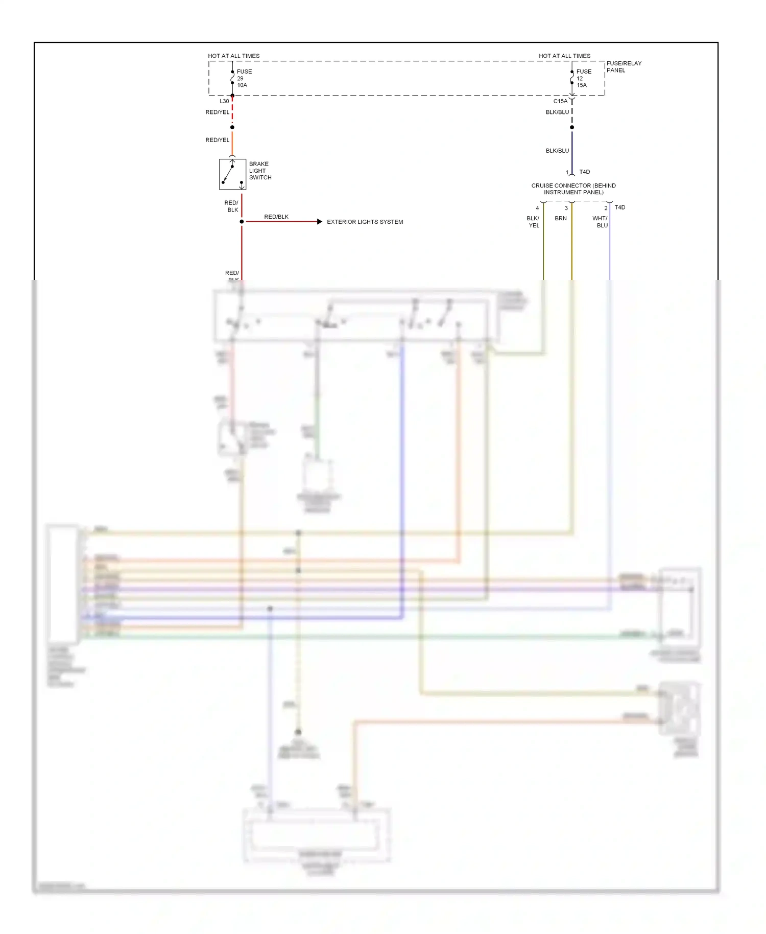 Audi Cabriolet I (1991-2000) speedometer wiring diagram  (1 of 2)