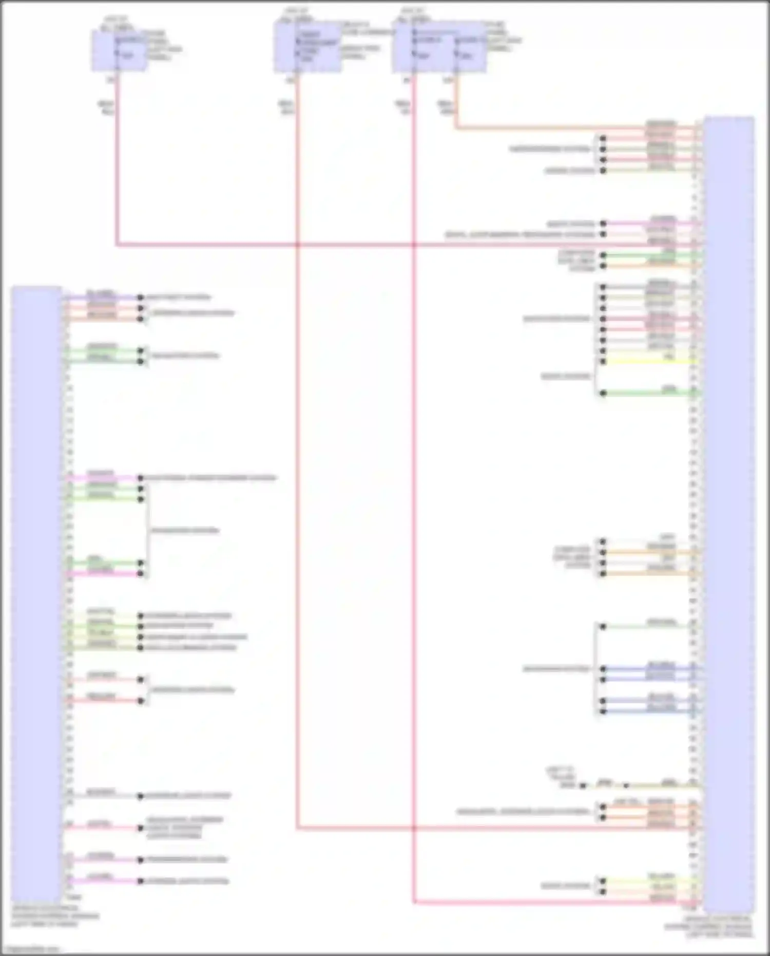 e-tron GT Audi I (2020-2024): Vehicle electrical system control module circuit (1 of 2)