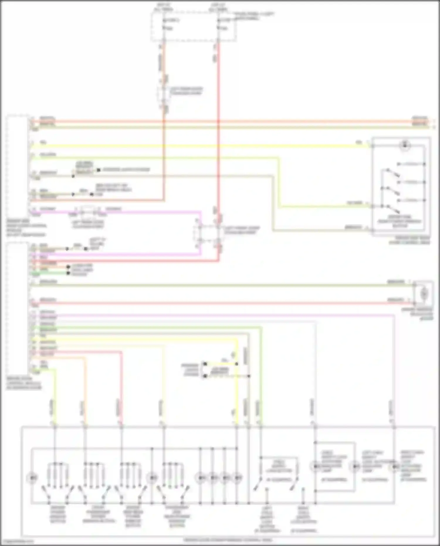 e-tron GT Audi I (2020-2024): Power windows circuit (1 of 2)