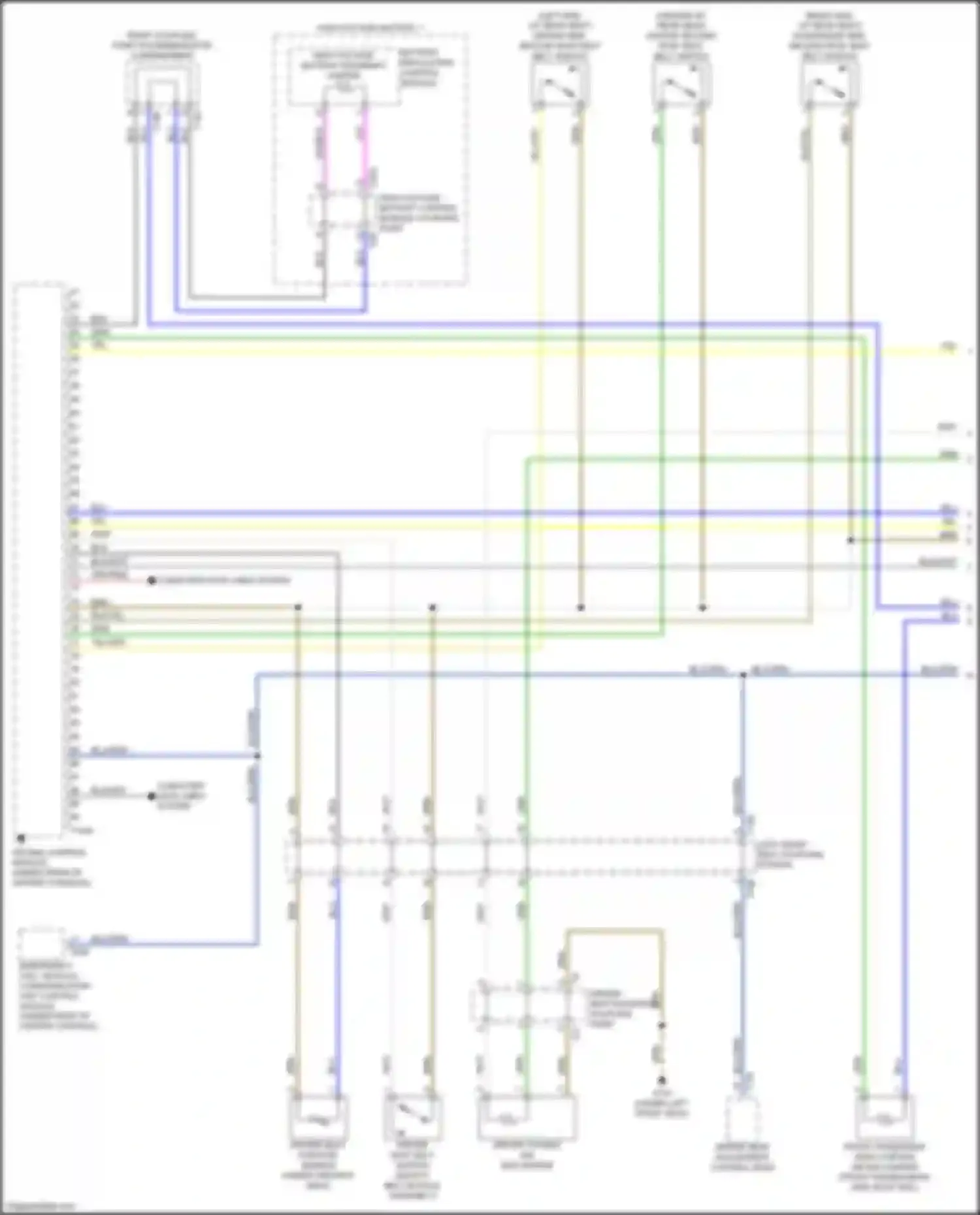 e-tron GT Audi I (2020-2024): Supplemental restraints circuit (1 of 5)