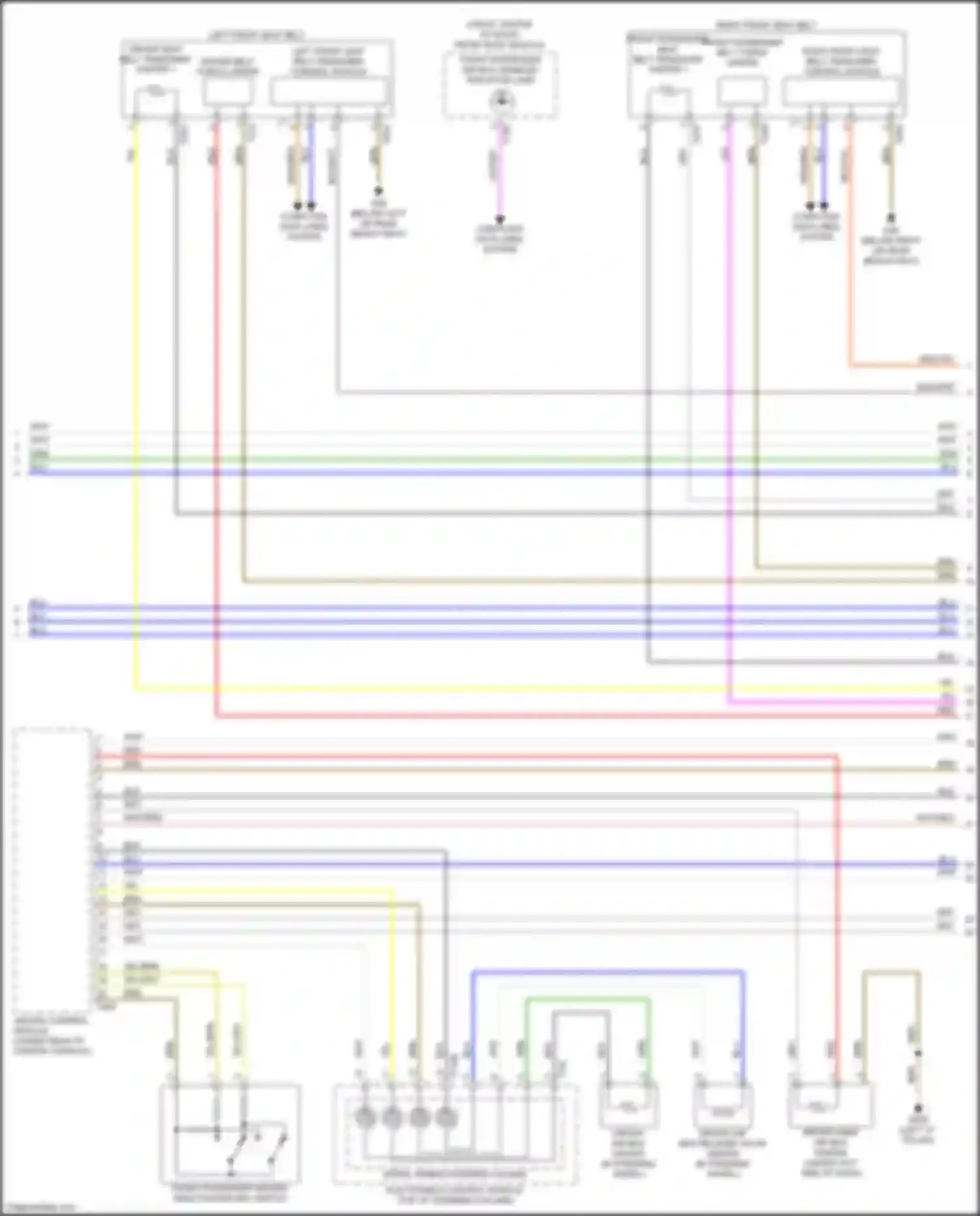 e-tron GT Audi I (2020-2024): Supplemental restraints circuit (4 of 5)