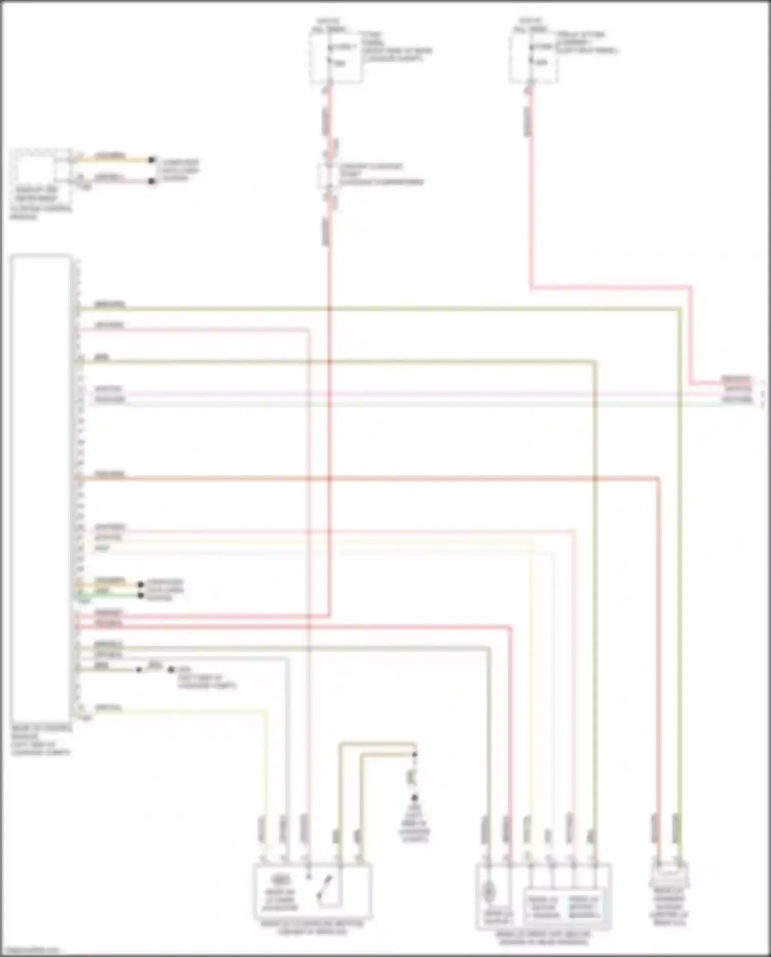 e-tron GT Audi I (2020-2024): Trunk & fuel door release circuit (1 of 2)