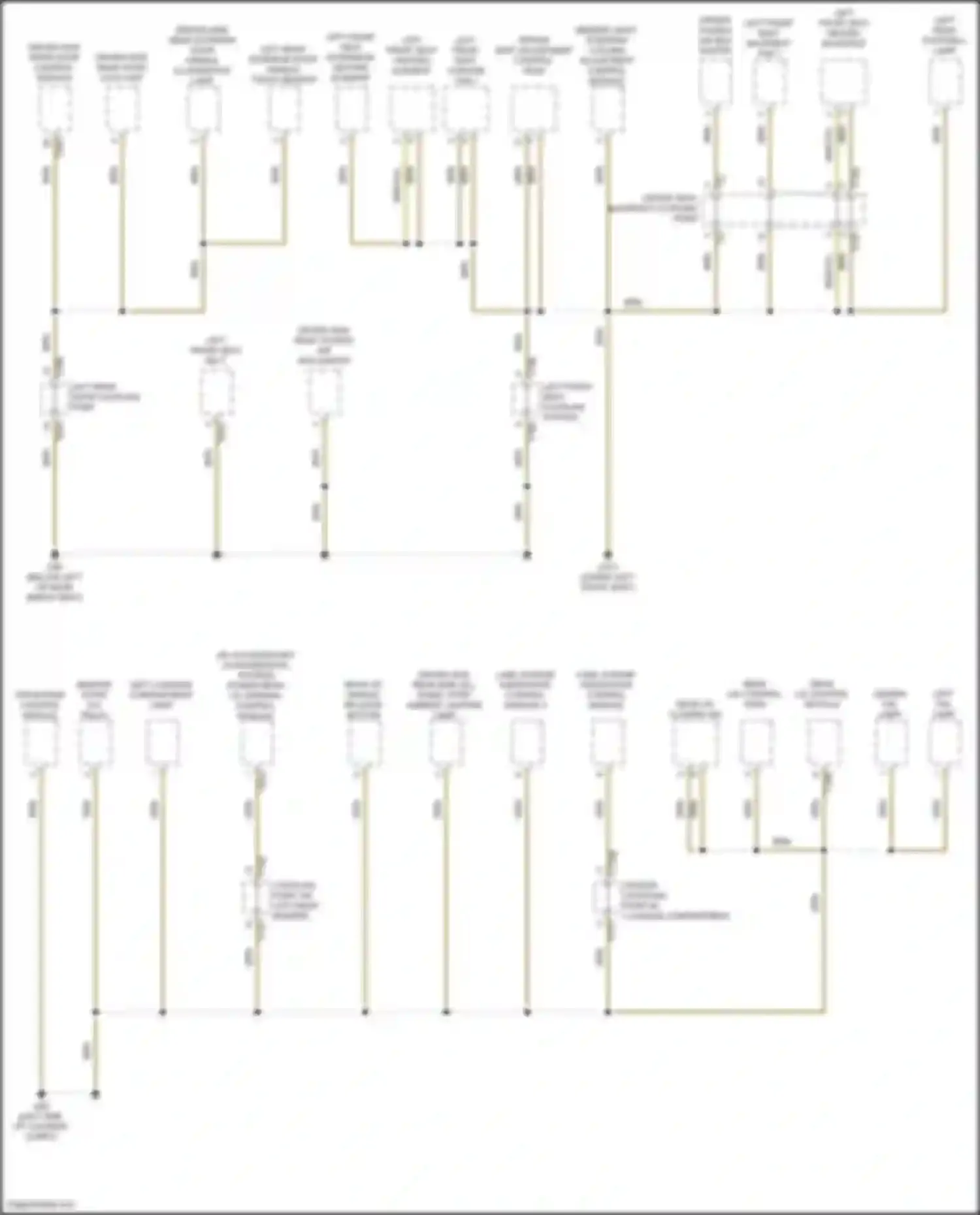 Wiring diagram center coupling point in luggage compartment for Audi e-tron GT I (2020-2024) (16 of 22)