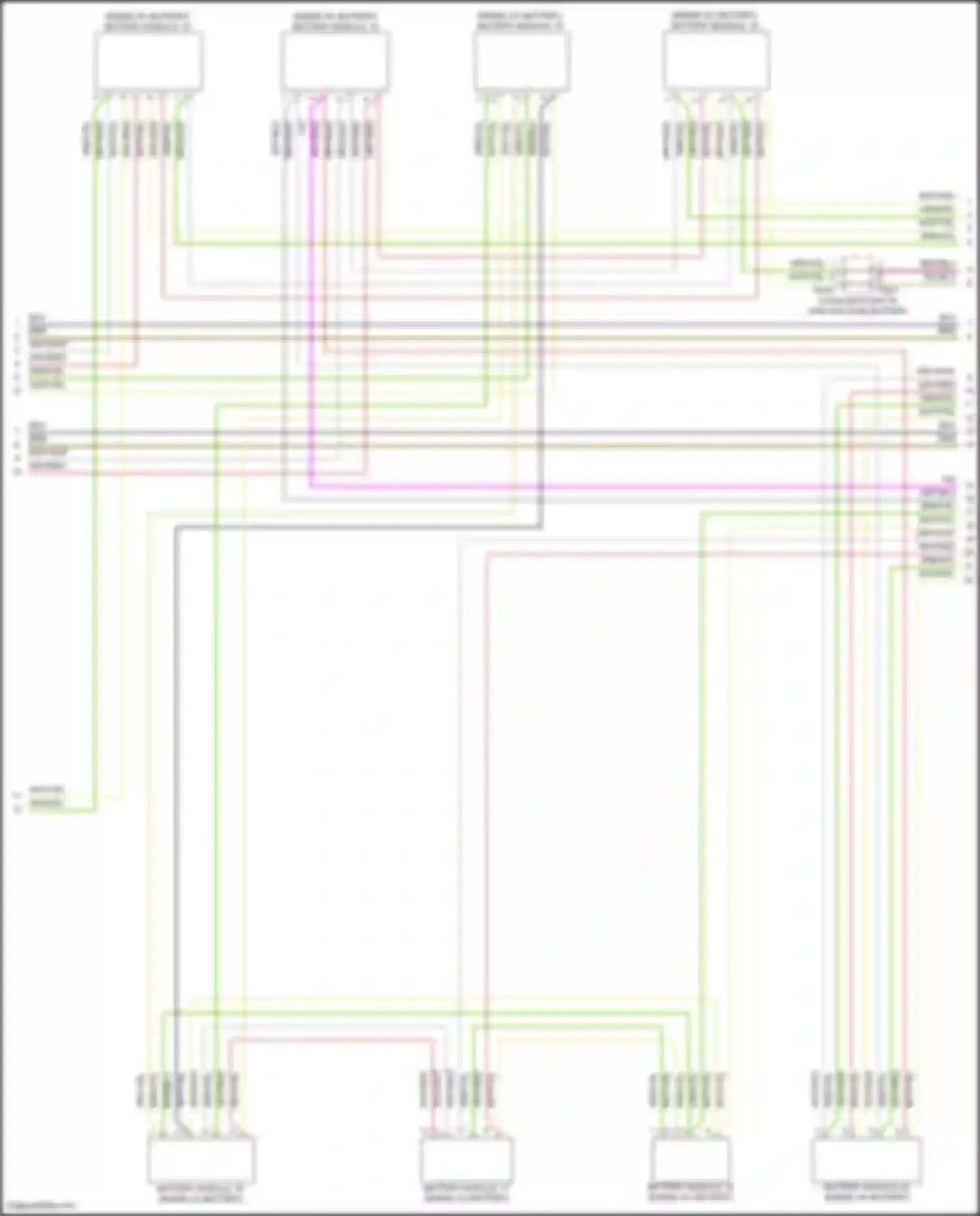 Wiring diagram coupling point in high-voltage battery for Audi e-tron GT I (2020-2024) (1 of 1)