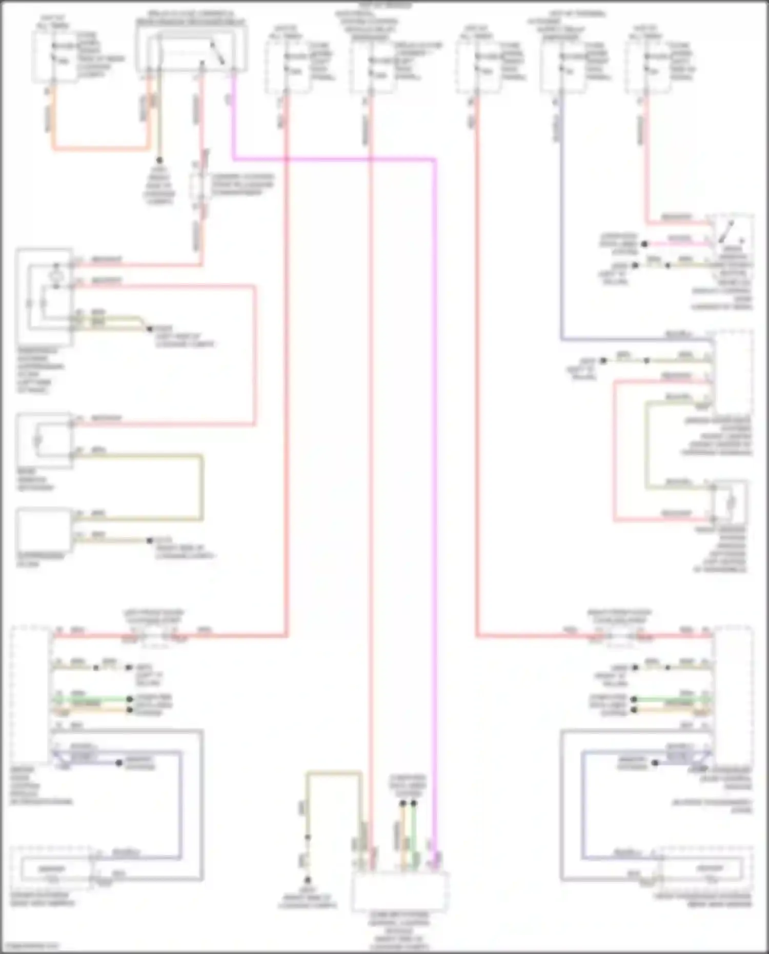 Wiring diagram driver assistance systems front camera for Audi e-tron GT I (2020-2024) (1 of 4)