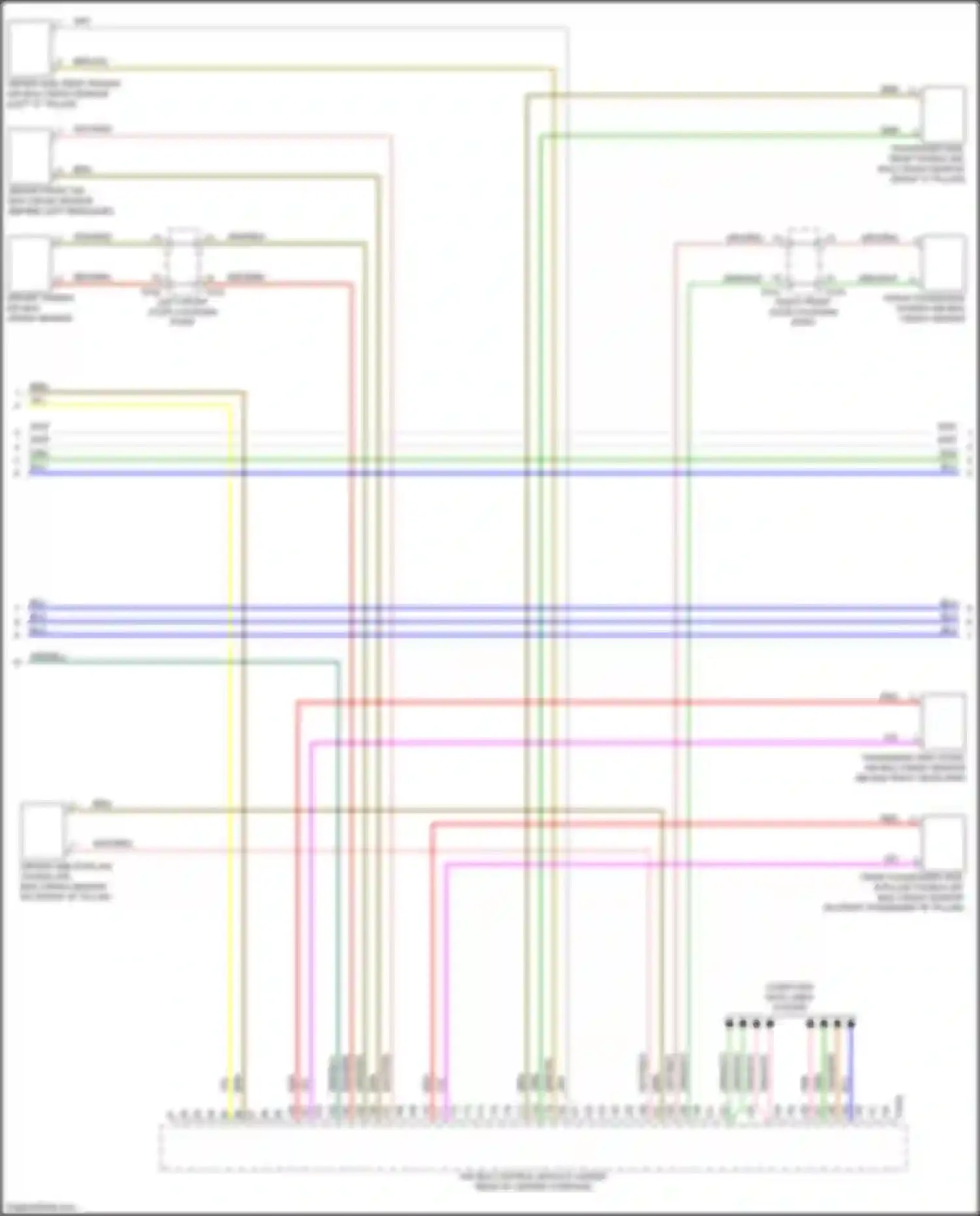 Wiring diagram driver thorax air bag crash sensor for Audi e-tron GT I (2020-2024) (1 of 1)