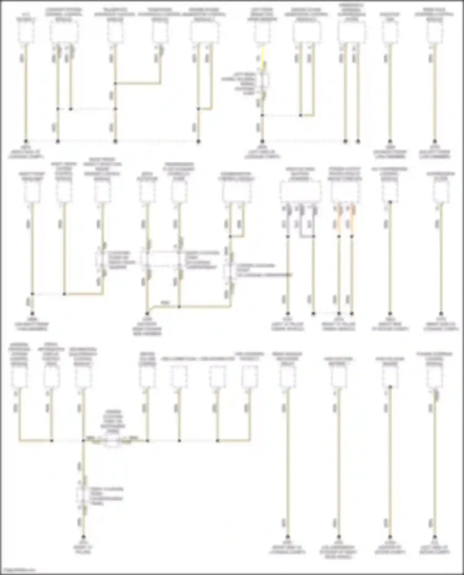 Wiring diagram driver volume control for Audi e-tron GT I (2020-2024) (2 of 7)