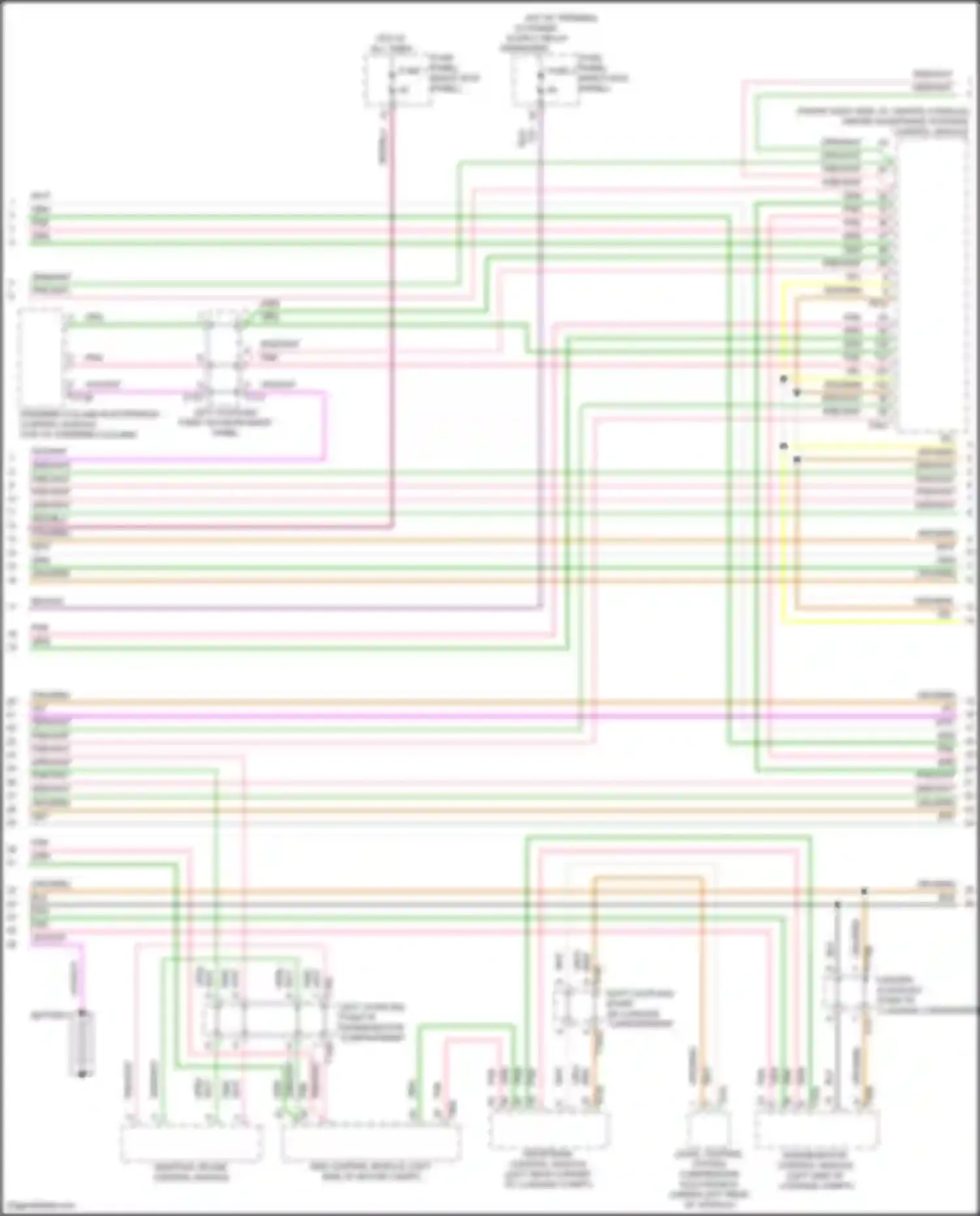 Wiring diagram drivetrain control module for Audi e-tron GT I (2020-2024) (2 of 7)