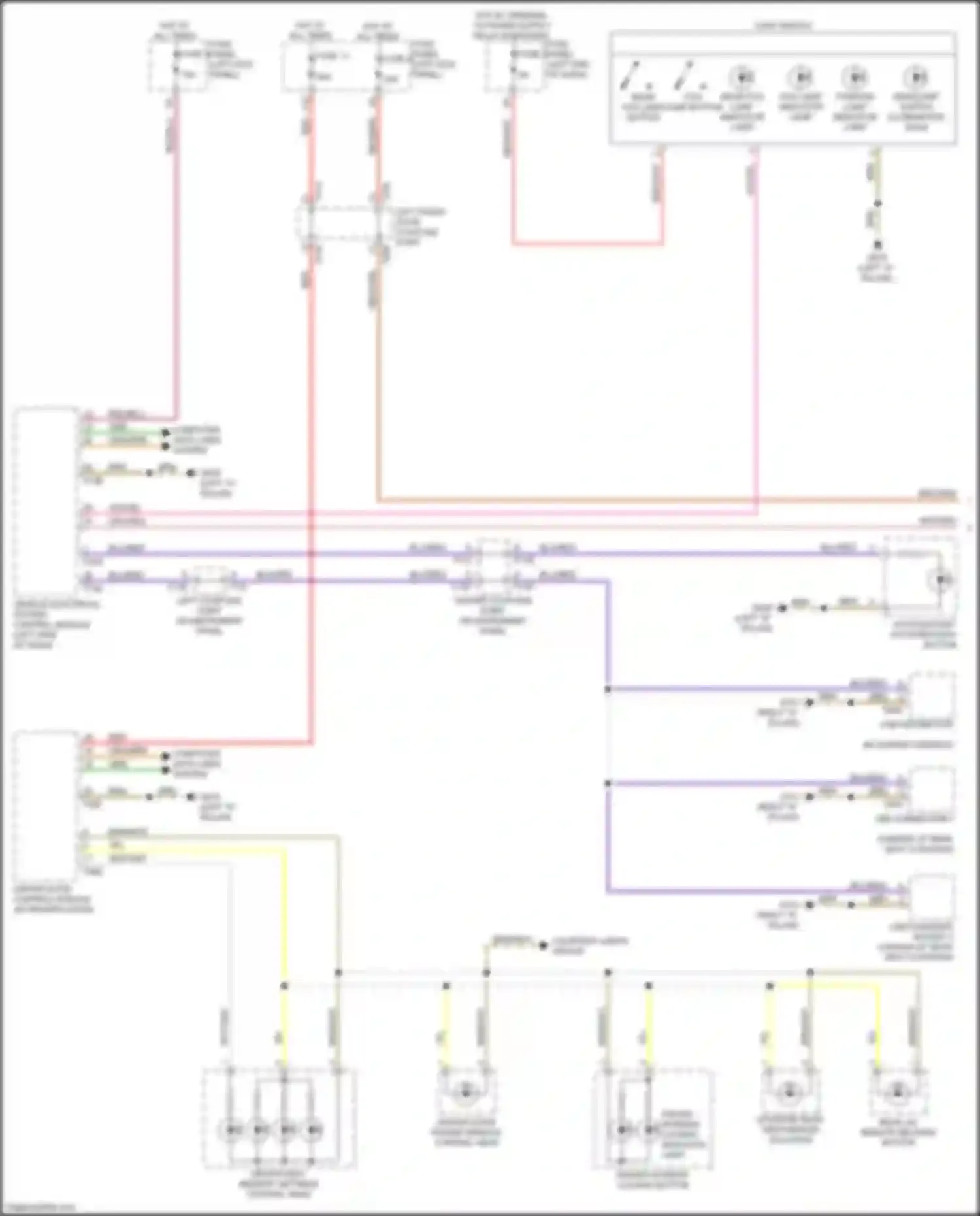 Wiring diagram fog lamp indicator lamp for Audi e-tron GT I (2020-2024) (1 of 1)
