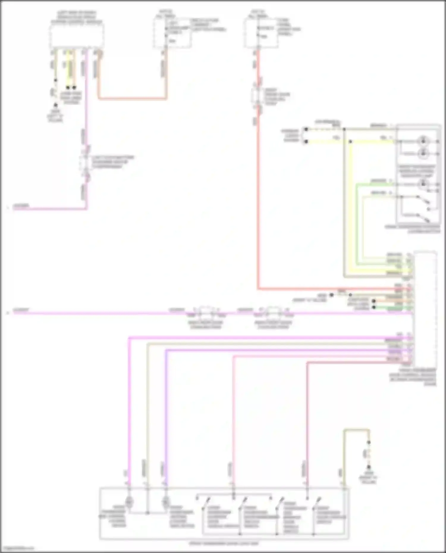 Wiring diagram front passenger door control module for Audi e-tron GT I (2020-2024) (12 of 15)