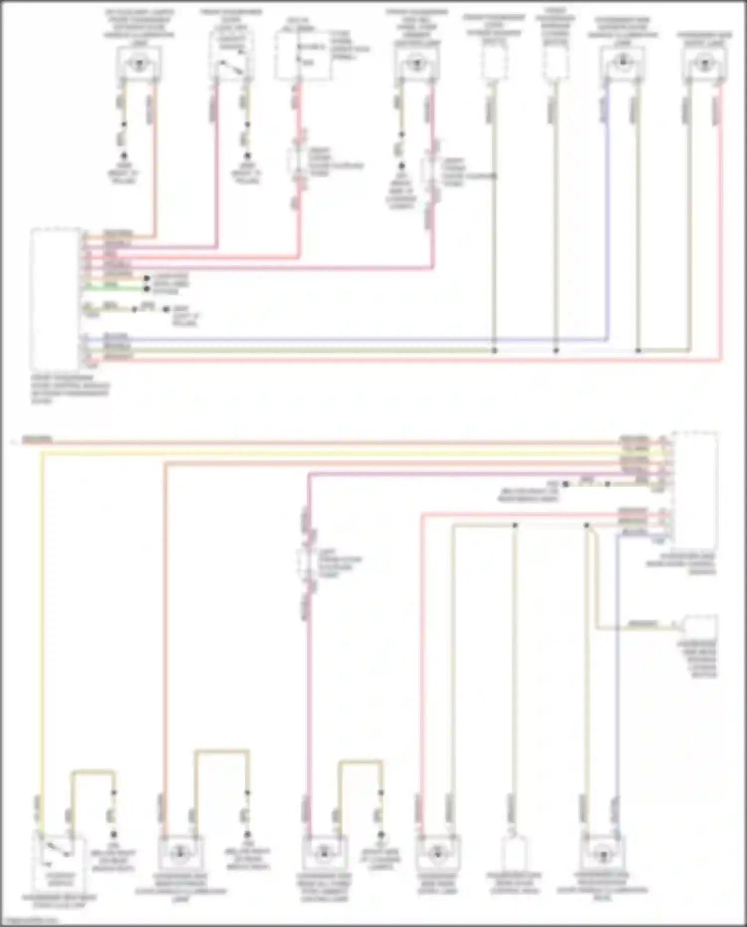 Wiring diagram fuse panel f for Audi e-tron GT I (2020-2024) (4 of 15)