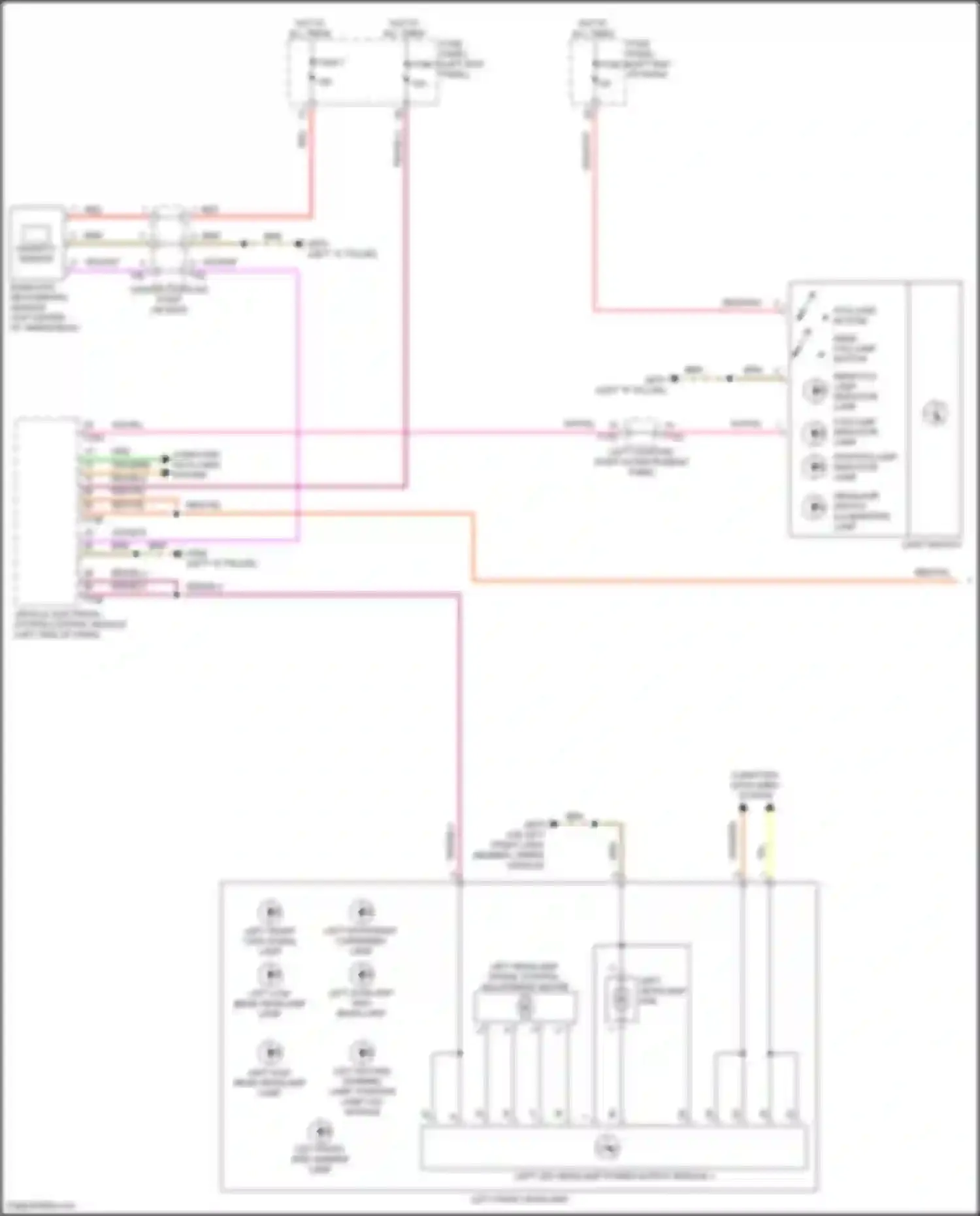 Wiring diagram fuse panel o for Audi e-tron GT I (2020-2024) (5 of 17)