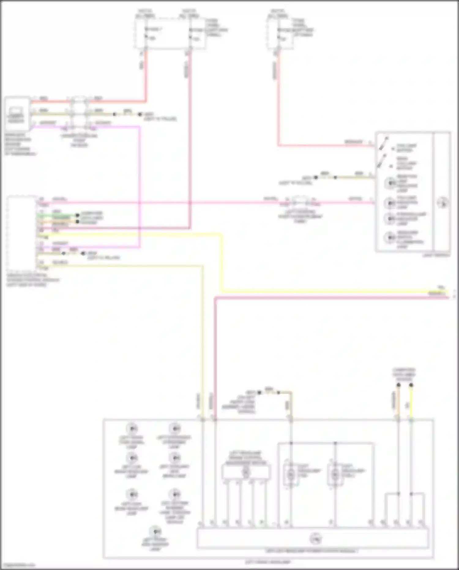 Wiring diagram headlamp switch illumination lamp for Audi e-tron GT I (2020-2024) (3 of 3)