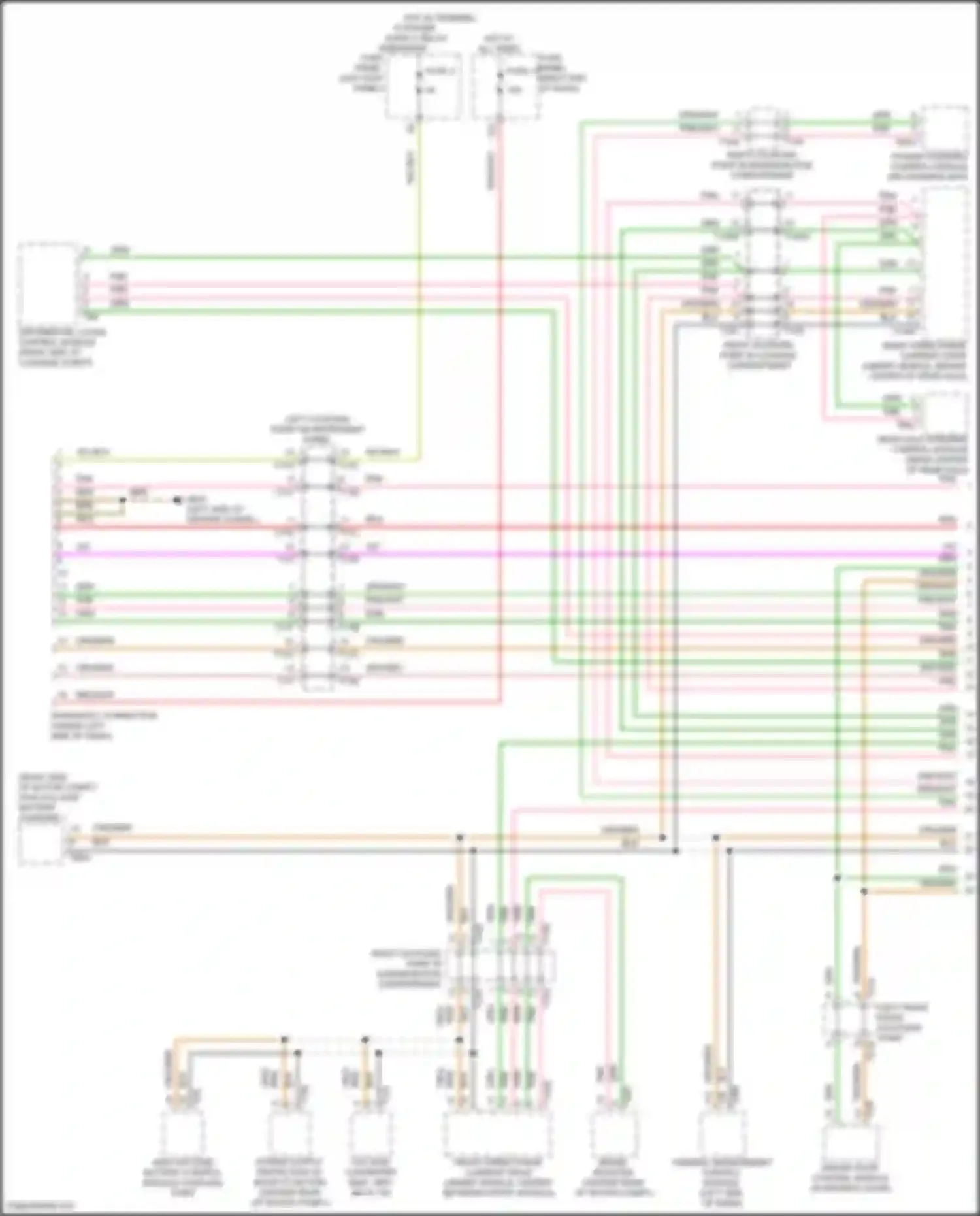 Wiring diagram left coupling point on instrument panel for Audi e-tron GT I (2020-2024) (31 of 46)