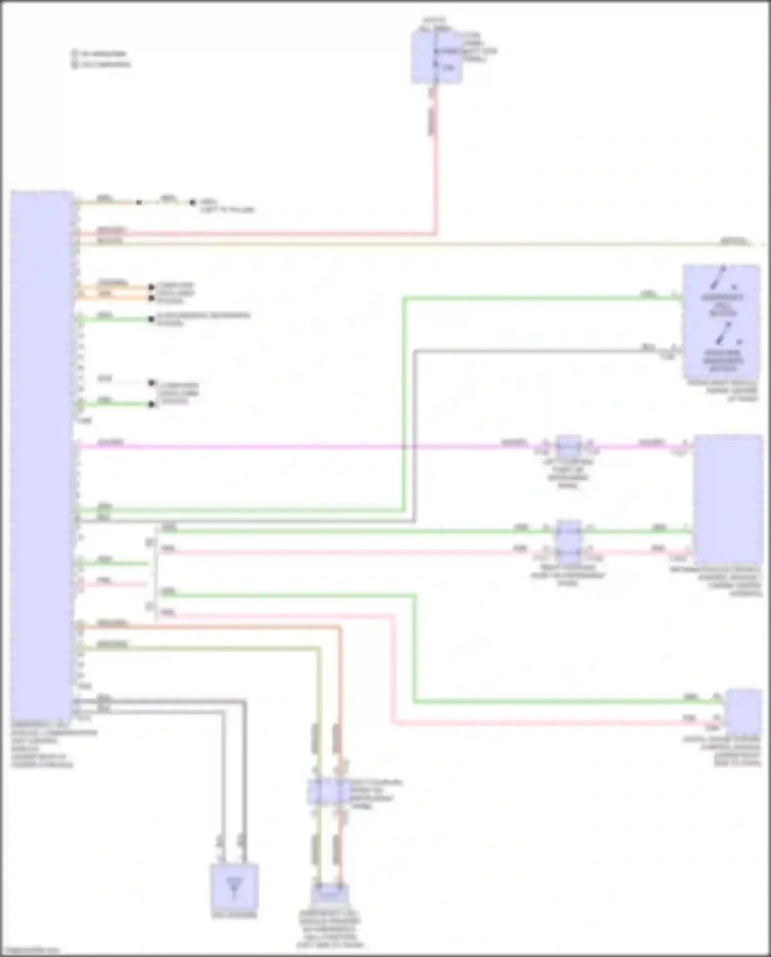 Wiring diagram left coupling point on instrument panel for Audi e-tron GT I (2020-2024) (21 of 46)