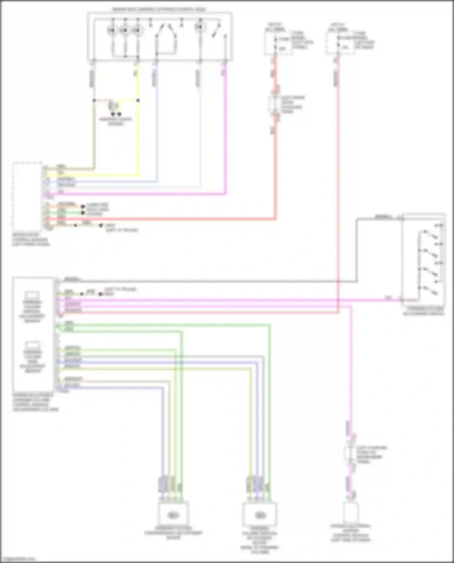 Wiring diagram left coupling point on instrument panel for Audi e-tron GT I (2020-2024) (40 of 46)