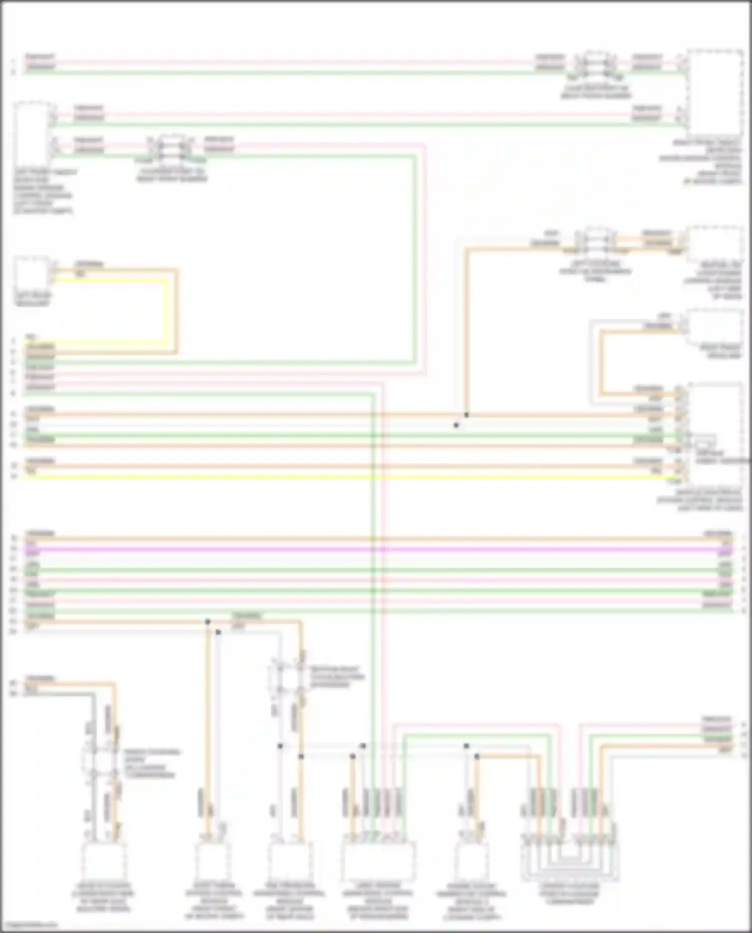 Wiring diagram left coupling point on instrument panel for Audi e-tron GT I (2020-2024) (41 of 46)