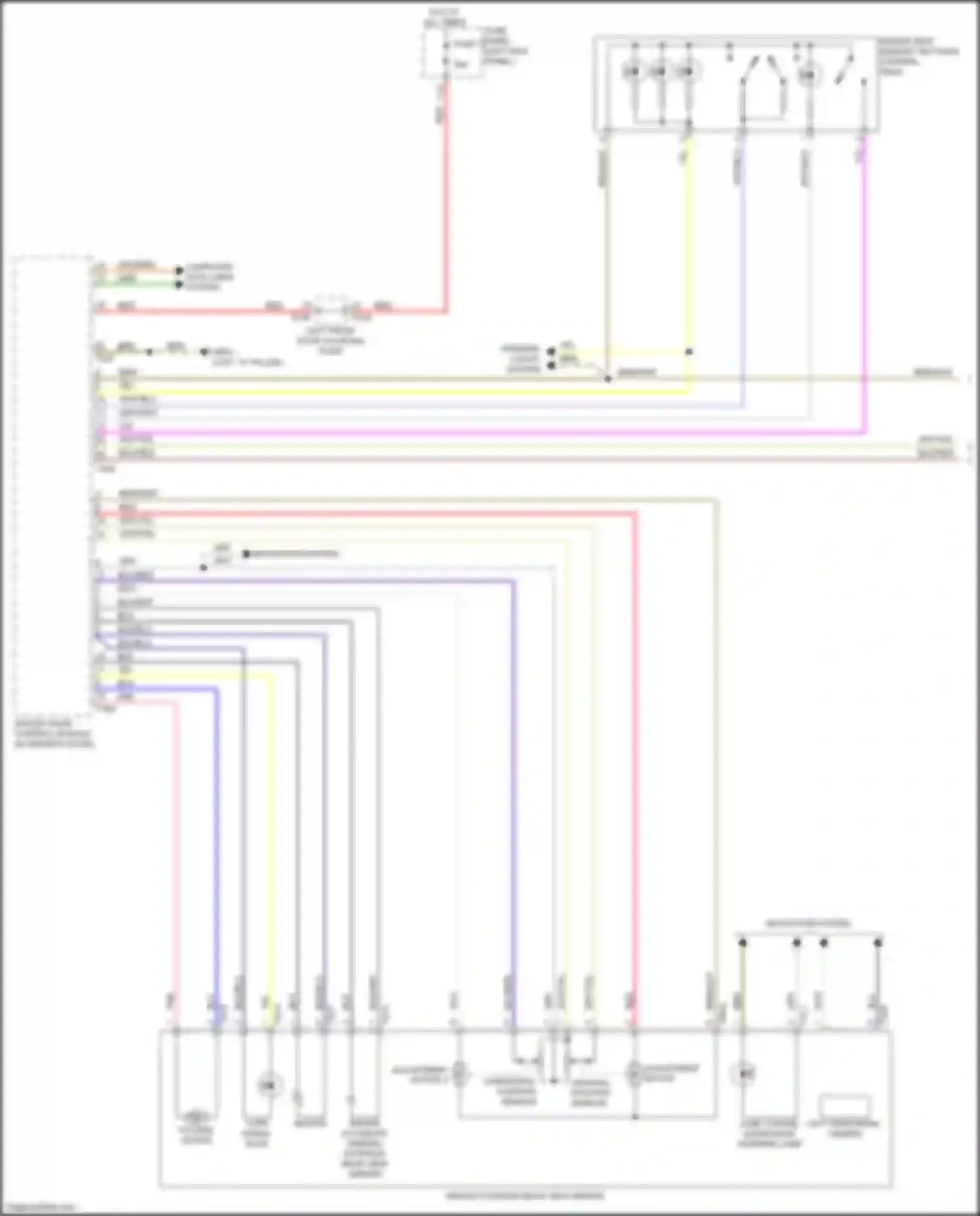 Wiring diagram left front door coupling point for Audi e-tron GT I (2020-2024) (13 of 28)