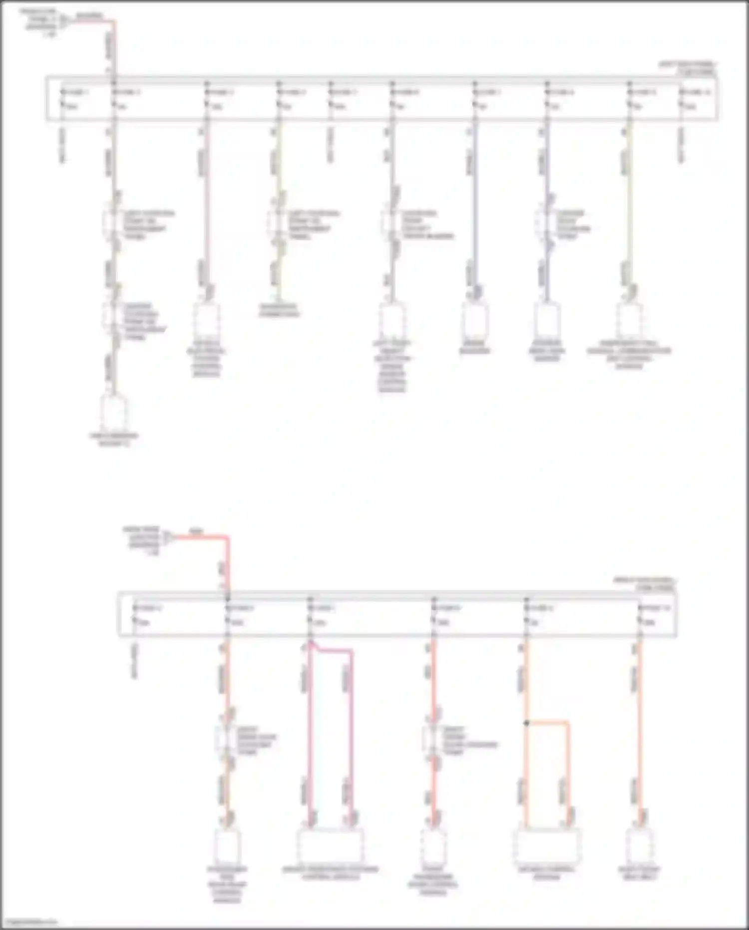 Wiring diagram left front object detection radar sensor control module for Audi e-tron GT I (2020-2024) (4 of 4)