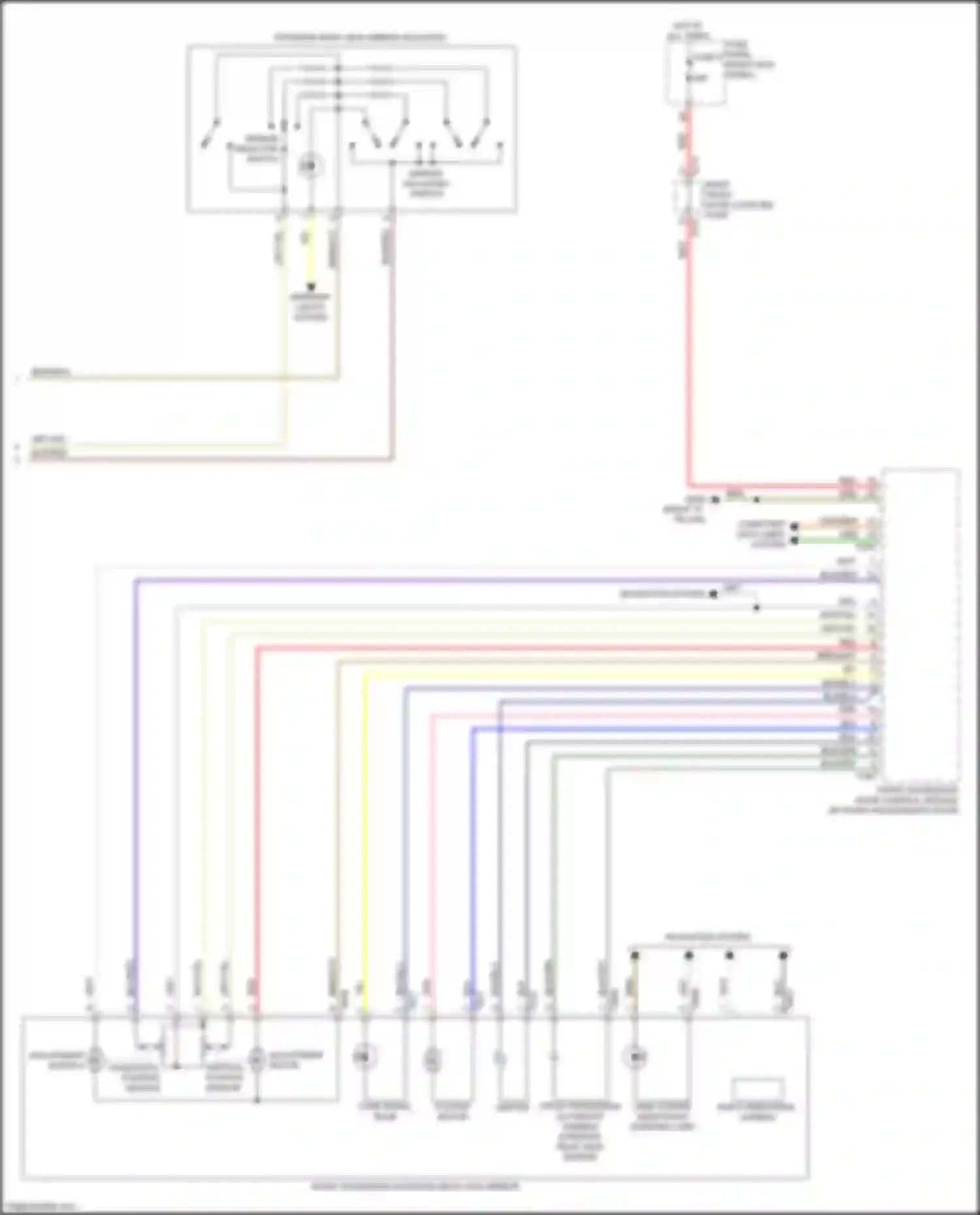 Wiring diagram mirror selector switch for Audi e-tron GT I (2020-2024) (1 of 1)